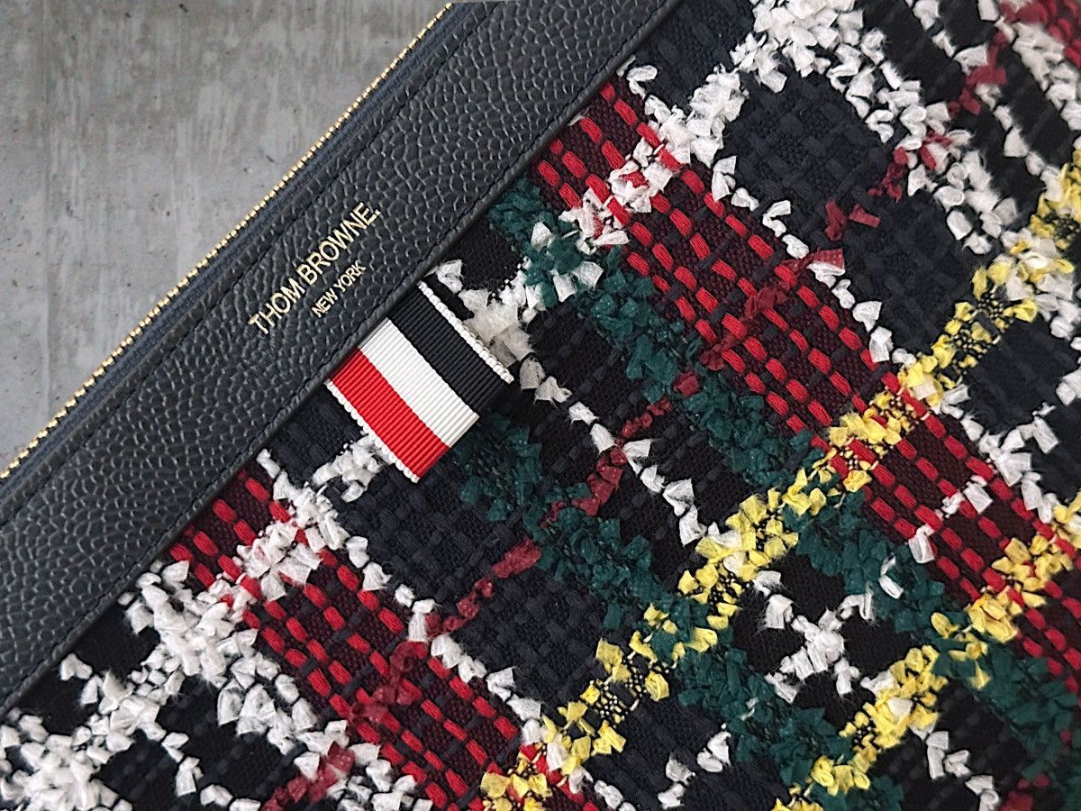 Thom Browne Thom Browne Tweed Zip Pouch Size ONE SIZE - 2 Thumbnail