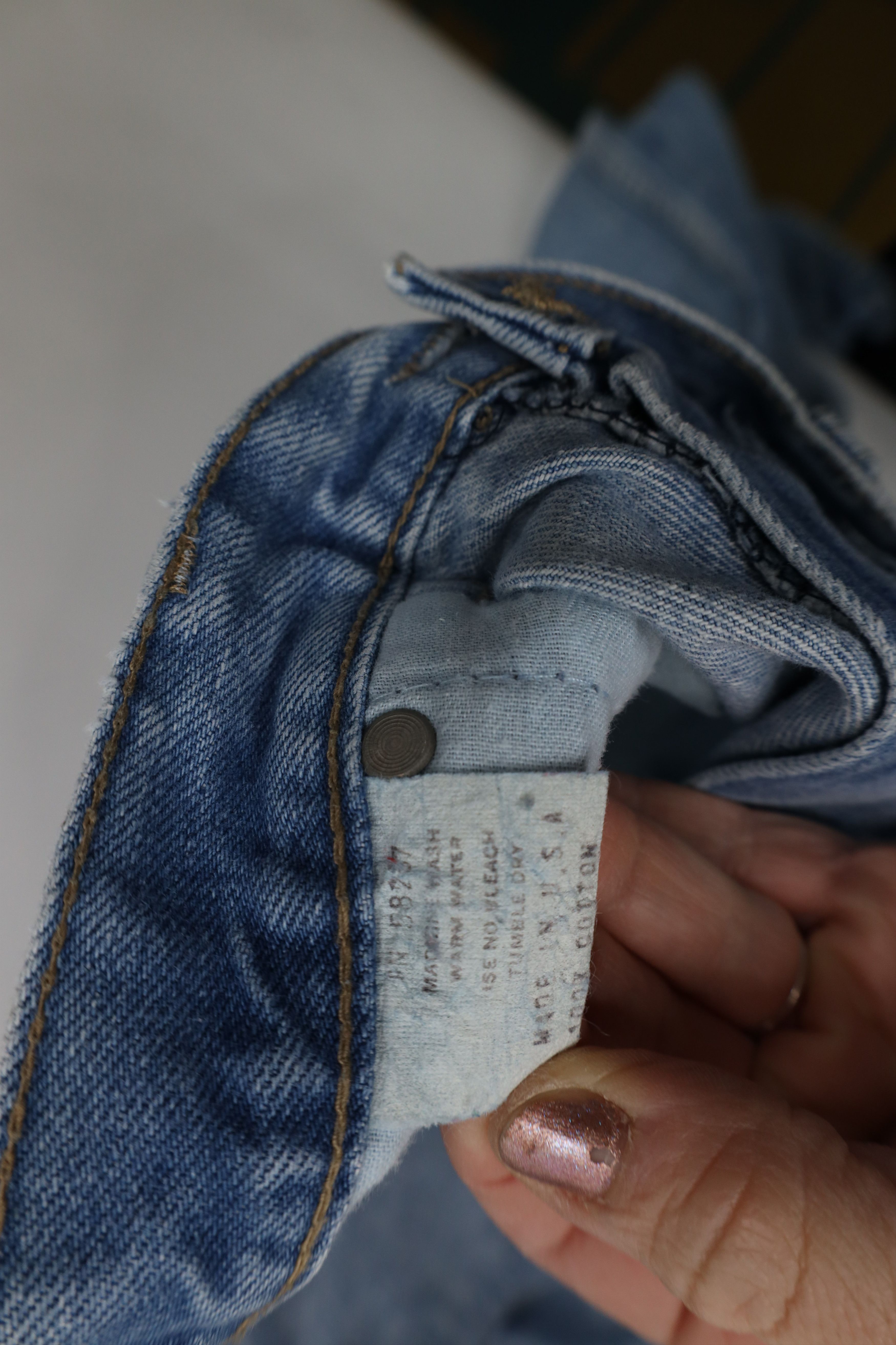 Vintage Vintage 70s Streetwear Straight Leg Denim Jeans Blue USA Size US 34 / EU 50 - 11 Thumbnail