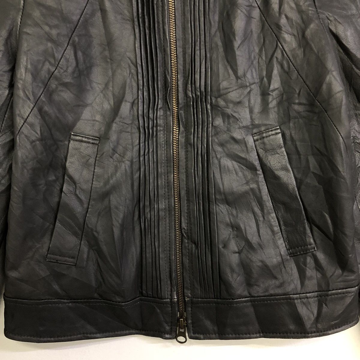 Japanese Brand Esnation Bis Lamb Leather Women Jacket Size S / US 4 / IT 40 - 6 Thumbnail