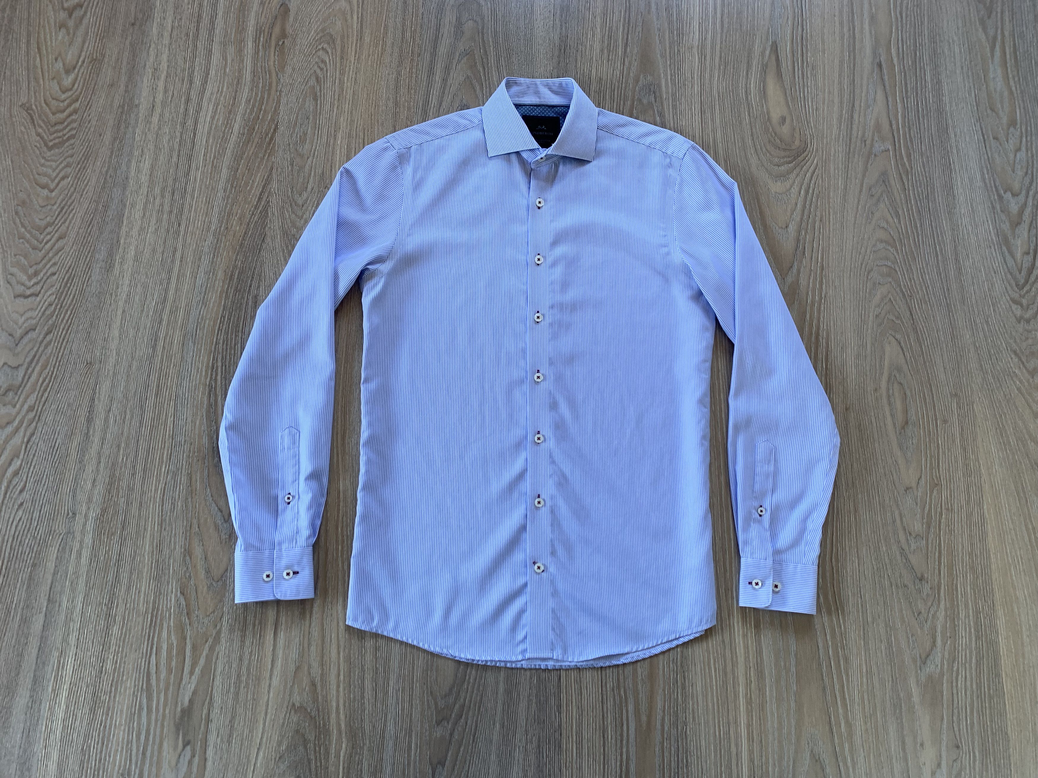 Lindbergh Lindbergh Premium Cotton 2 Ply Stripe Business Shirt Size US S / EU 44-46 / 1 - 1 Thumbnail