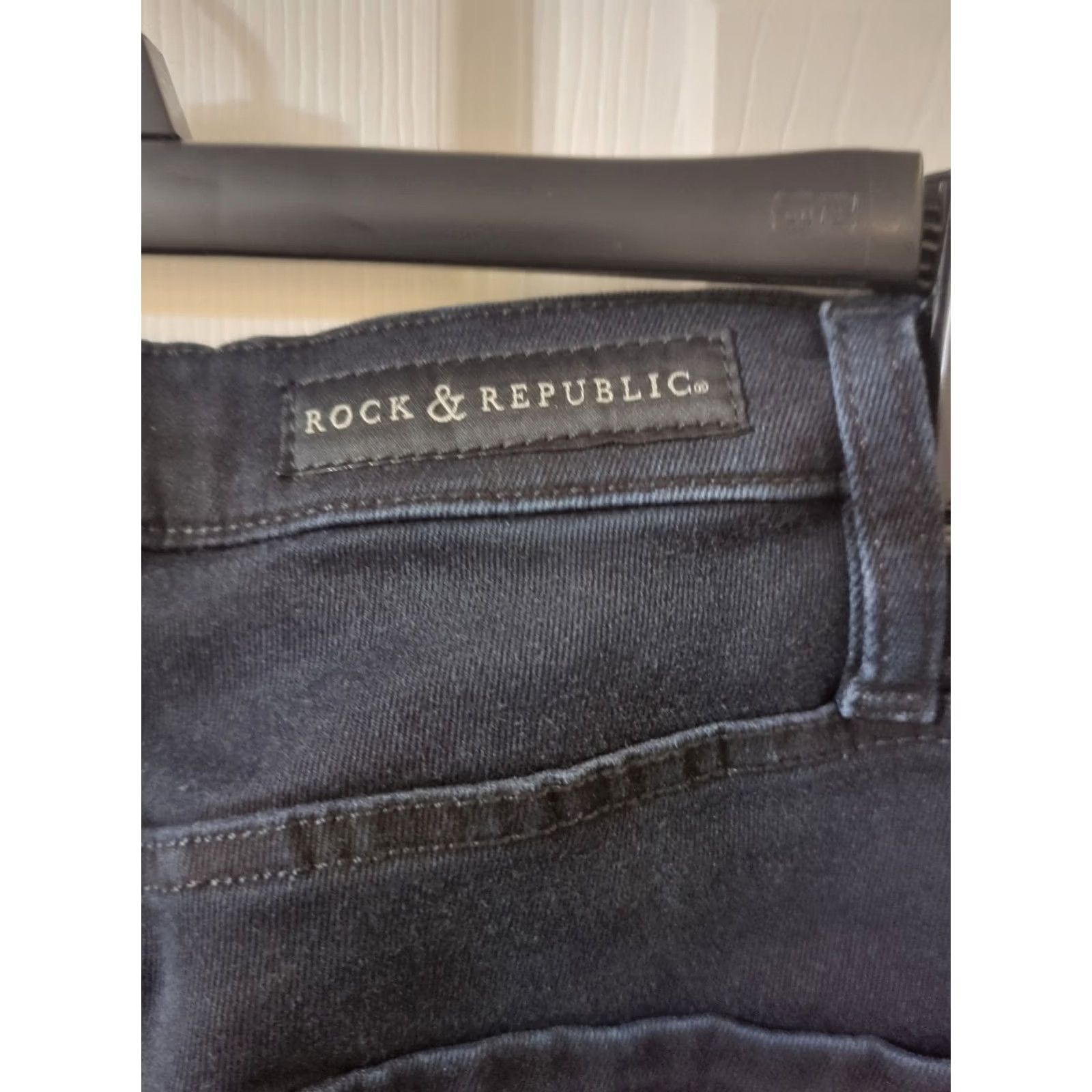 Vintage Rock & Republic Berlin Jeans Womens Size 2 Black Skinny Denim Size 26" / US 2 / IT 38 - 4 Thumbnail