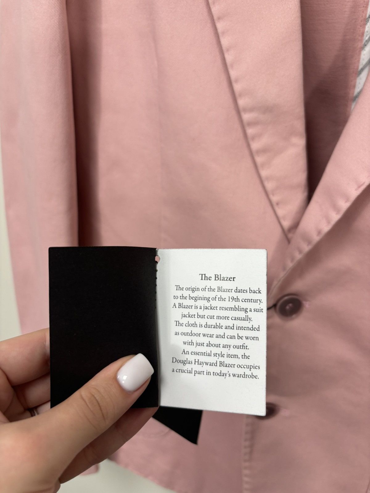 Douglas Hayward Douglas Hayward Men’s Pink Smart Casual Cotton Blazer Jacket Size 40R - 11 Thumbnail