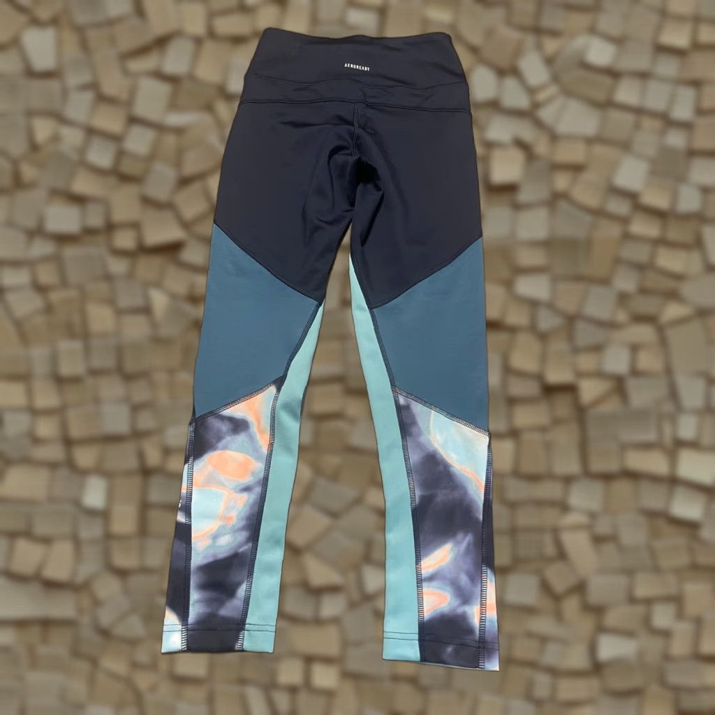 Adidas Adidas Primegreen Pants Women’s Small Blue Pink White Leggings AEROREADY Size 28" / US 6 / IT 42 - 1 Thumbnail