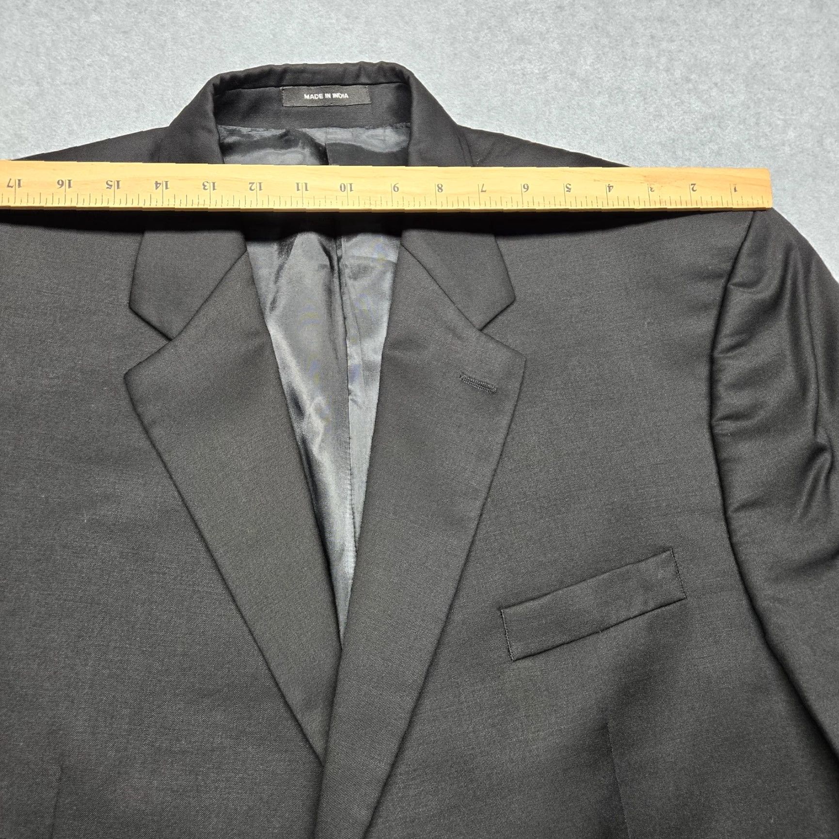 Chaps Chaps Blazer Mens 46 Regular Black Wool Sport Coat Gold Buttons Classic Size 40R - 7 Thumbnail
