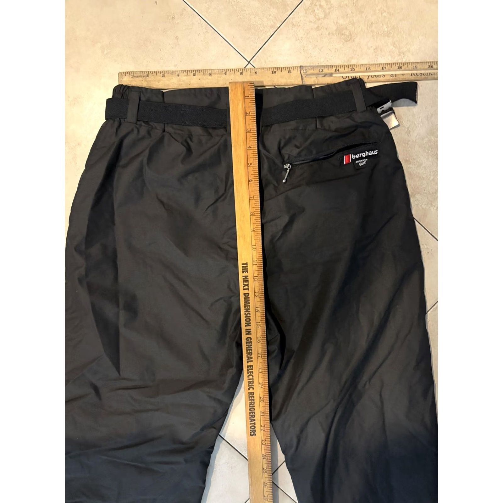 Berghaus Berghaus Pants Mens 34 Black Gore-Tex Rain Waterproof Hiking Belted Zip Pockets Size US 34 / EU 50 - 7 Thumbnail