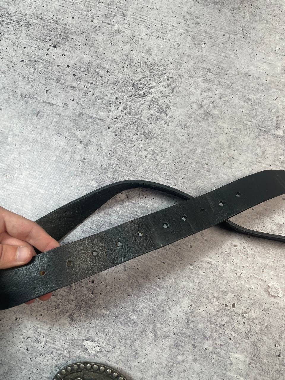 Diesel Vintage 90s Diesel Skull Leather Belt Y2K Size ONE SIZE - 5 Thumbnail
