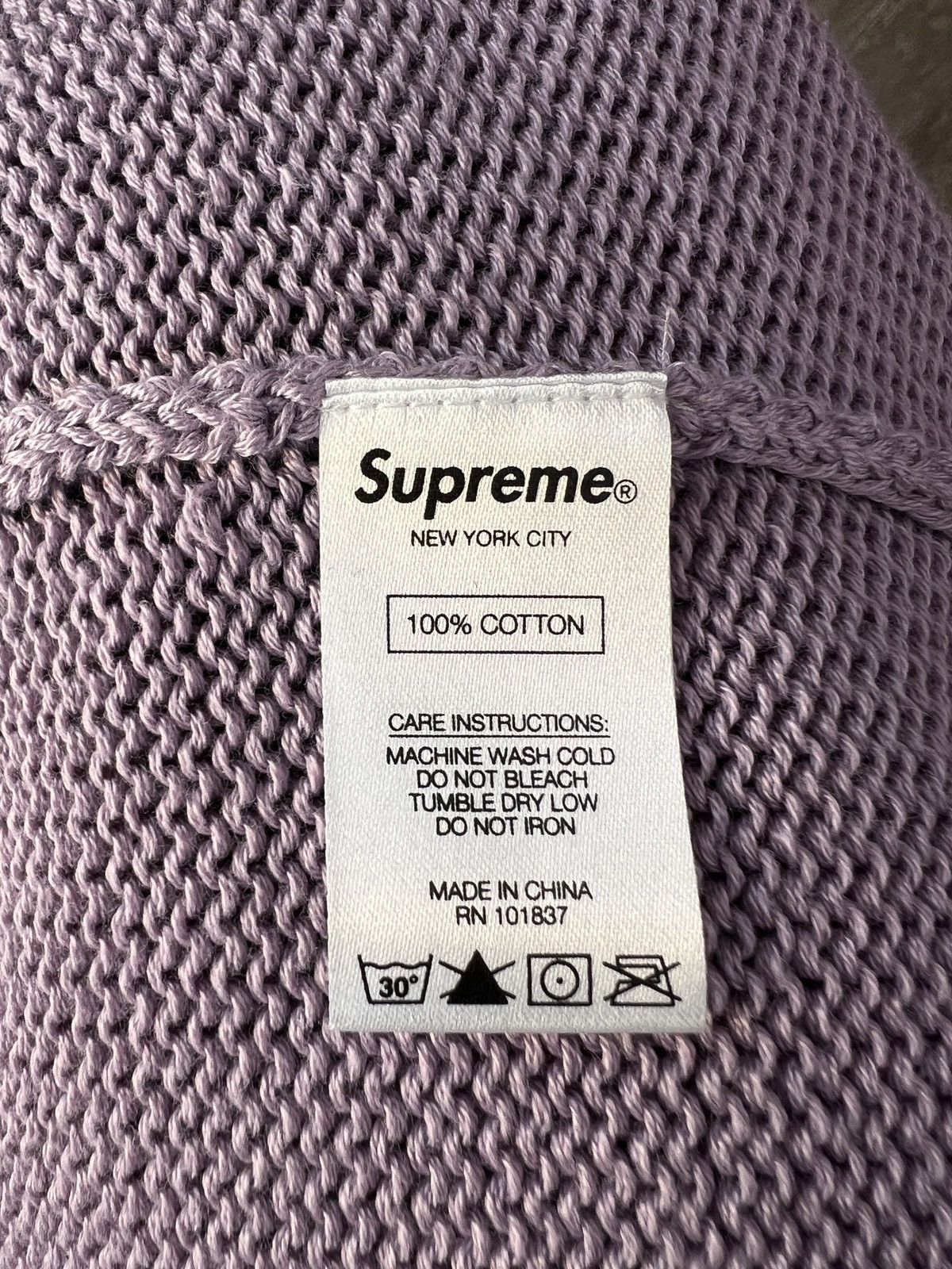 Supreme Supreme "Back Logo Sweater" Purple Size US L / EU 52-54 / 3 - 6 Thumbnail