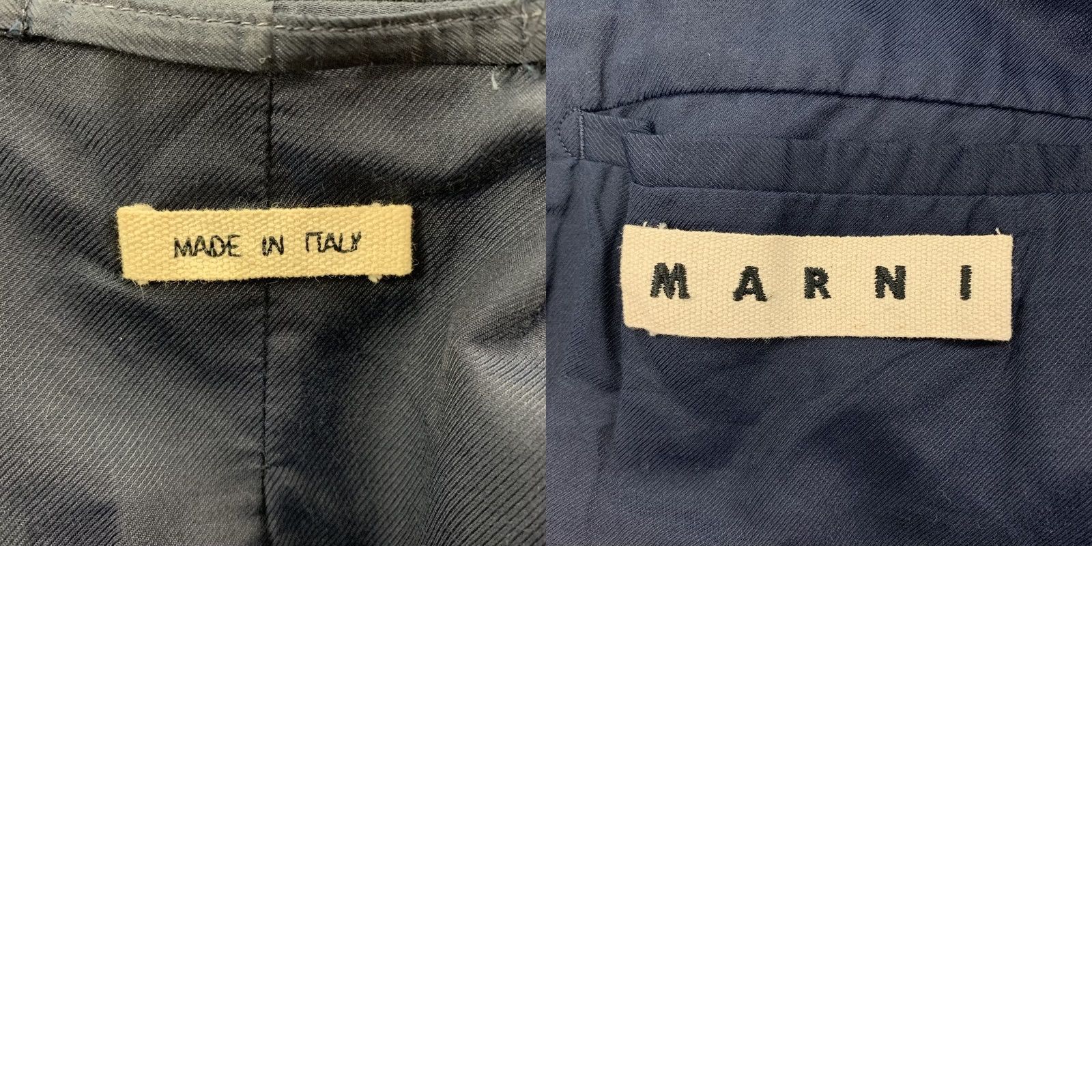Marni MARNI Sport Coat Navy Wool Notch Lapel 40 Mens Regular Size 40 Italy Shirt Jacket Coat Boutique Size US XXS / EU 40 - 8 Thumbnail