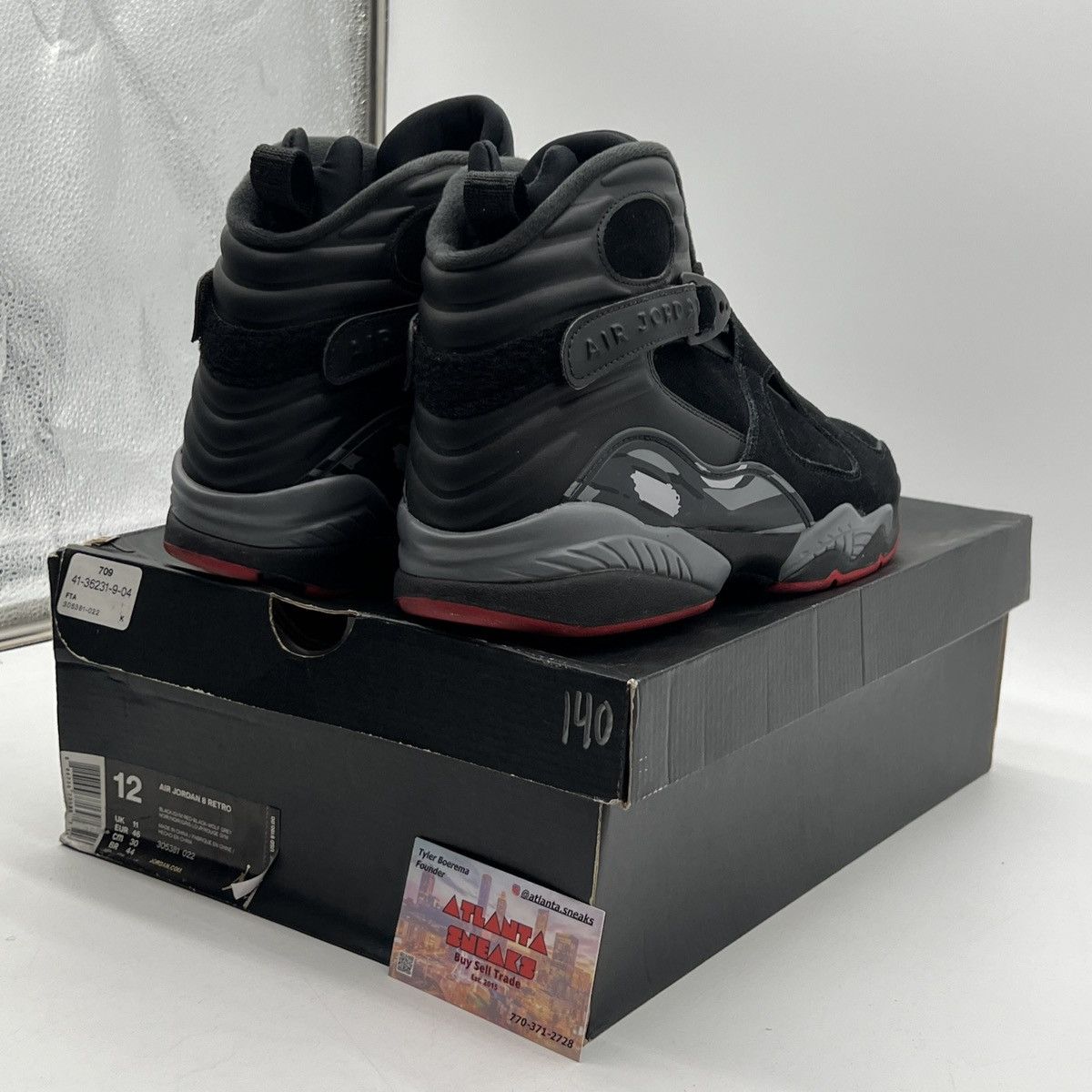Jordan Brand Air Jordan 8 bred Size US 12 / EU 45 - 5 Thumbnail