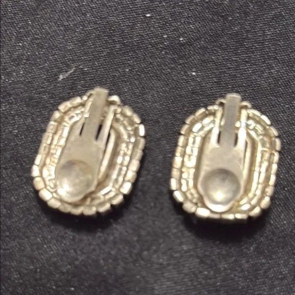Other Green and Silver Crystal Earrings Size ONE SIZE - 2 Thumbnail