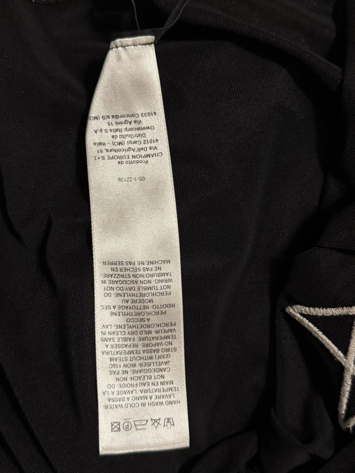 Rick Owens Black Champion Edition Tarp T-shirt Size XS / US 0-2 / IT 36-38 - 5 Thumbnail