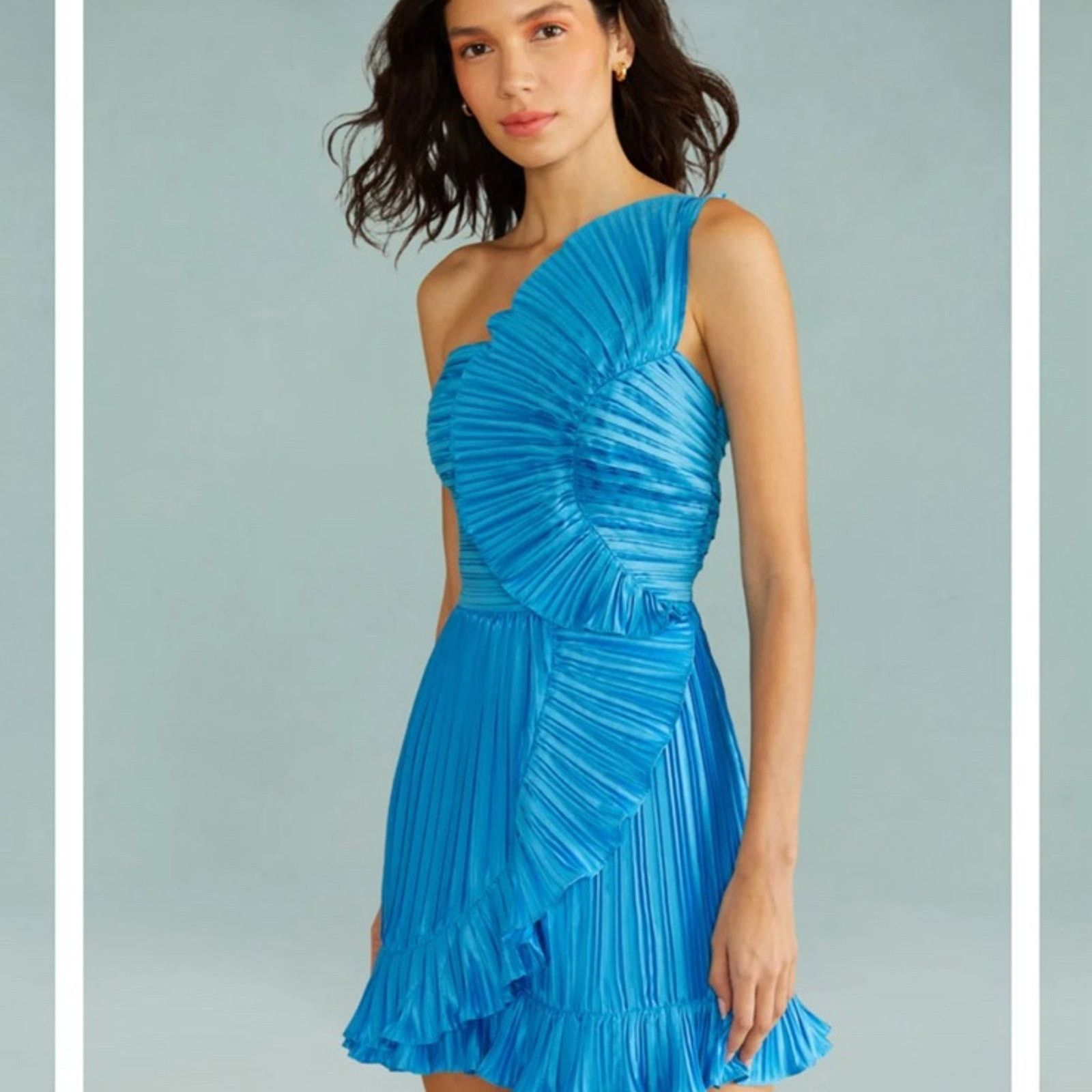 Amur Amur one shoulder ruffle minidress 8 Size M / US 6-8 / IT 42-44 - 3 Thumbnail