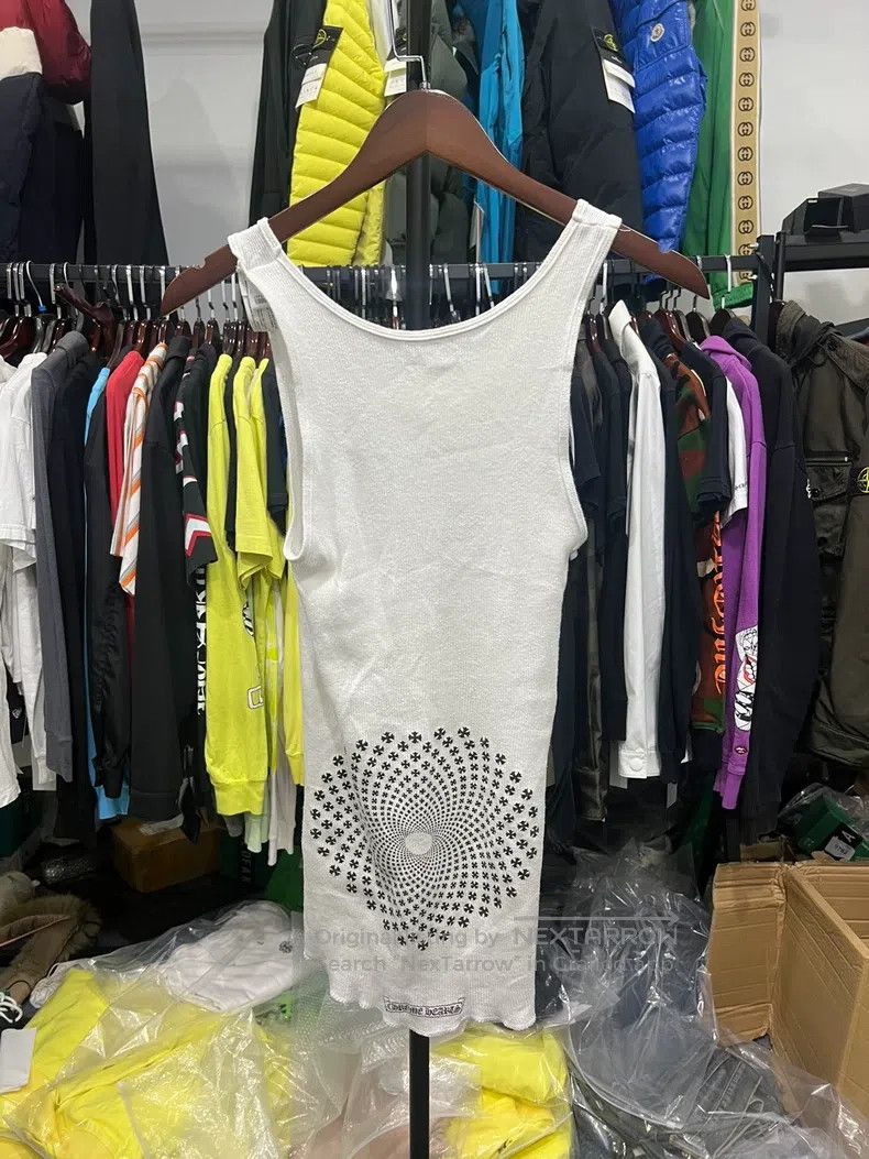 Chrome Hearts CHROME HEARTS Size M White scroll cross circle vest Size M / US 6-8 / IT 42-44 - 2 Thumbnail