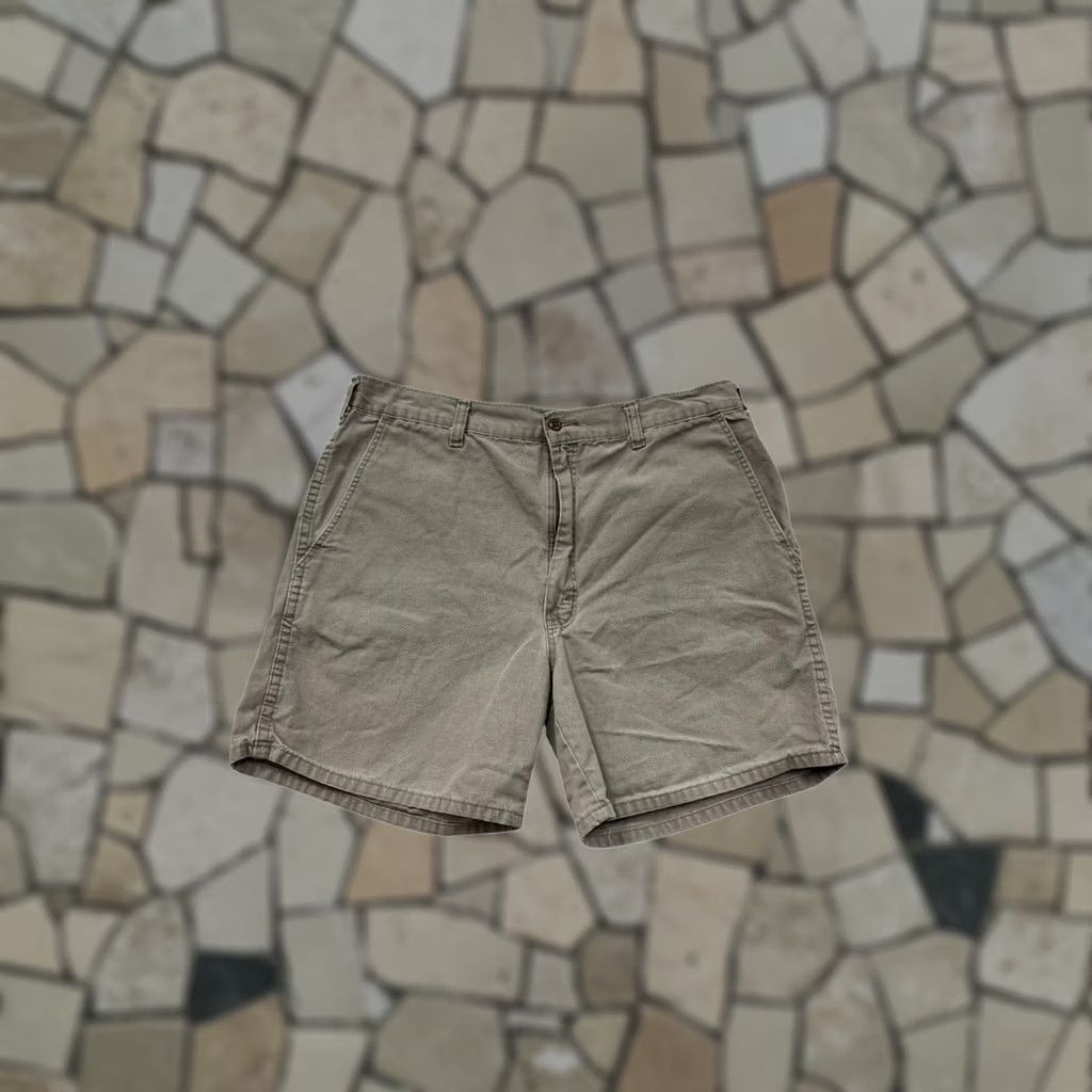 Vintage Mens Harbor One Shorts Chino Khaki 34 Casual Cotton Regular Mens 34 Size US 34 / EU 50 - 1 Thumbnail