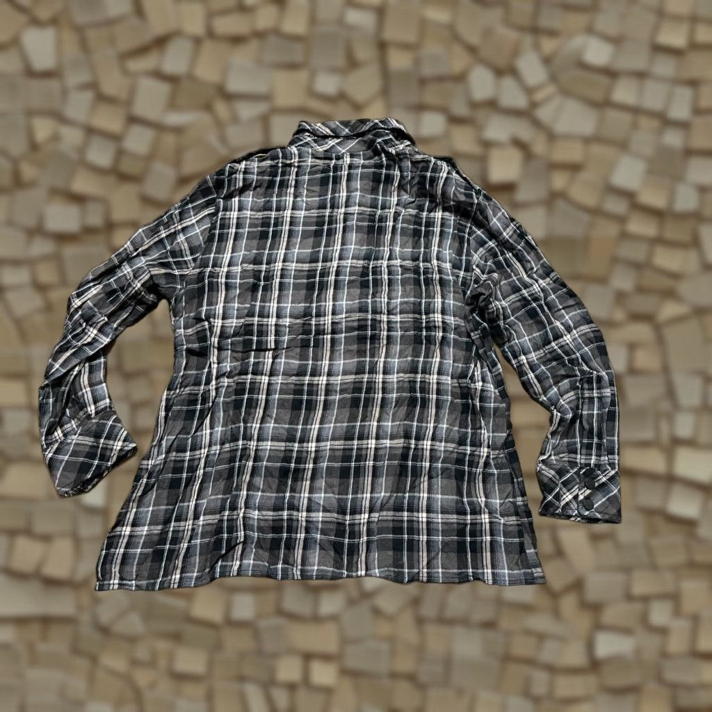 Sanctuary Sanctuary Shirt Women Large Black White Plaid Button-Up Long Sleeve Collared Size L / US 10 / IT 46 - 1 Thumbnail