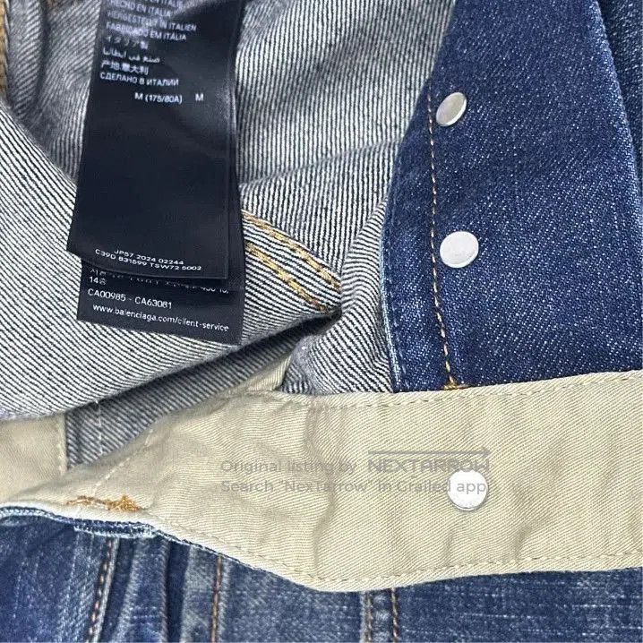 Balenciaga Balenciaga SS25 Embroidered Straight-Leg Denim Pants. Size US 27 - 3 Thumbnail