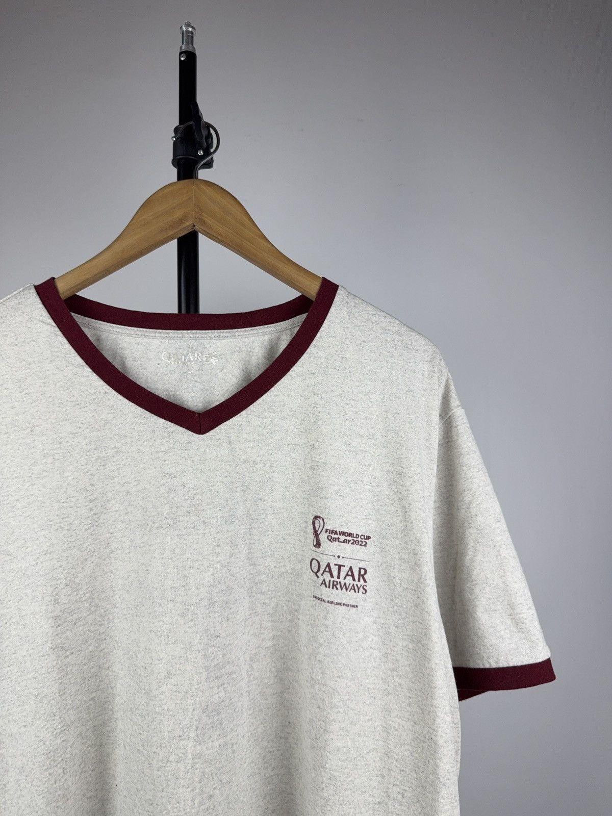 Vintage FIFA World Cup 2022 QATAR Airways Official Tee Shirt Size US L / EU 52-54 / 3 - 2 Thumbnail