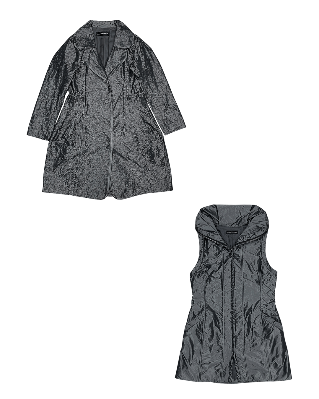 Hiroko Koshino Homme Hiroko koshino Patterned Long Parka Size XS / US 0-2 / IT 36-38 - 7 Thumbnail