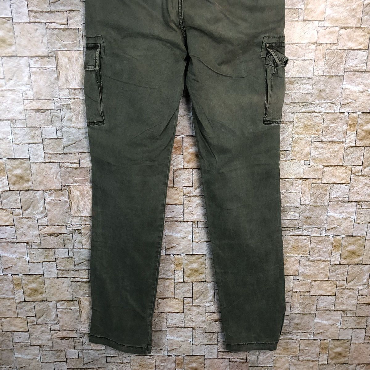 Faded Glory Uniqlo Green Cargo utility japan Multipocket Pants #A448 Size US 29 - 17 Thumbnail