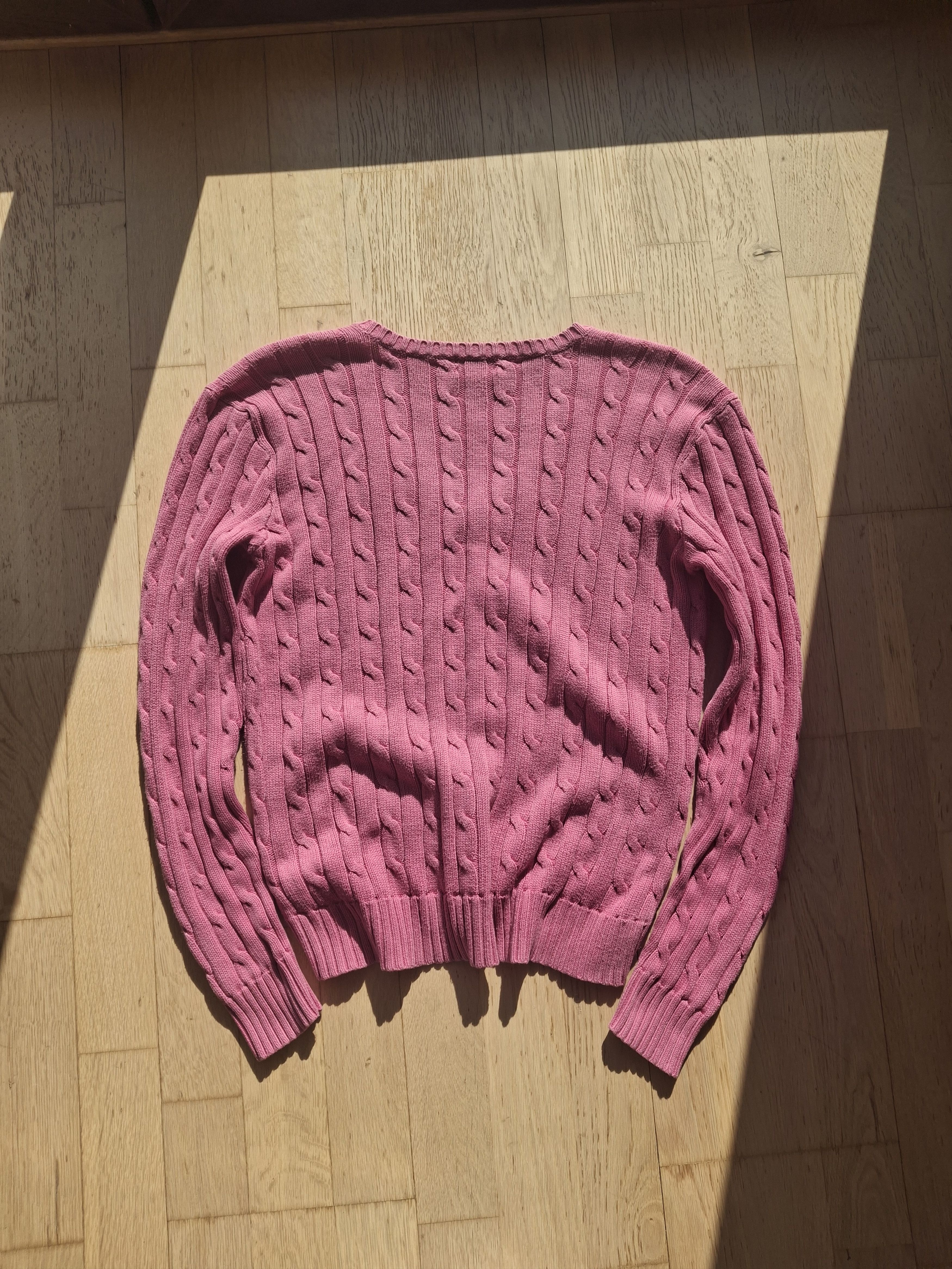 Polo Ralph Lauren × Ralph Lauren Sweater Polo ralph lauren cable knitwear pink Size L / US 10 / IT 46 - 6 Thumbnail