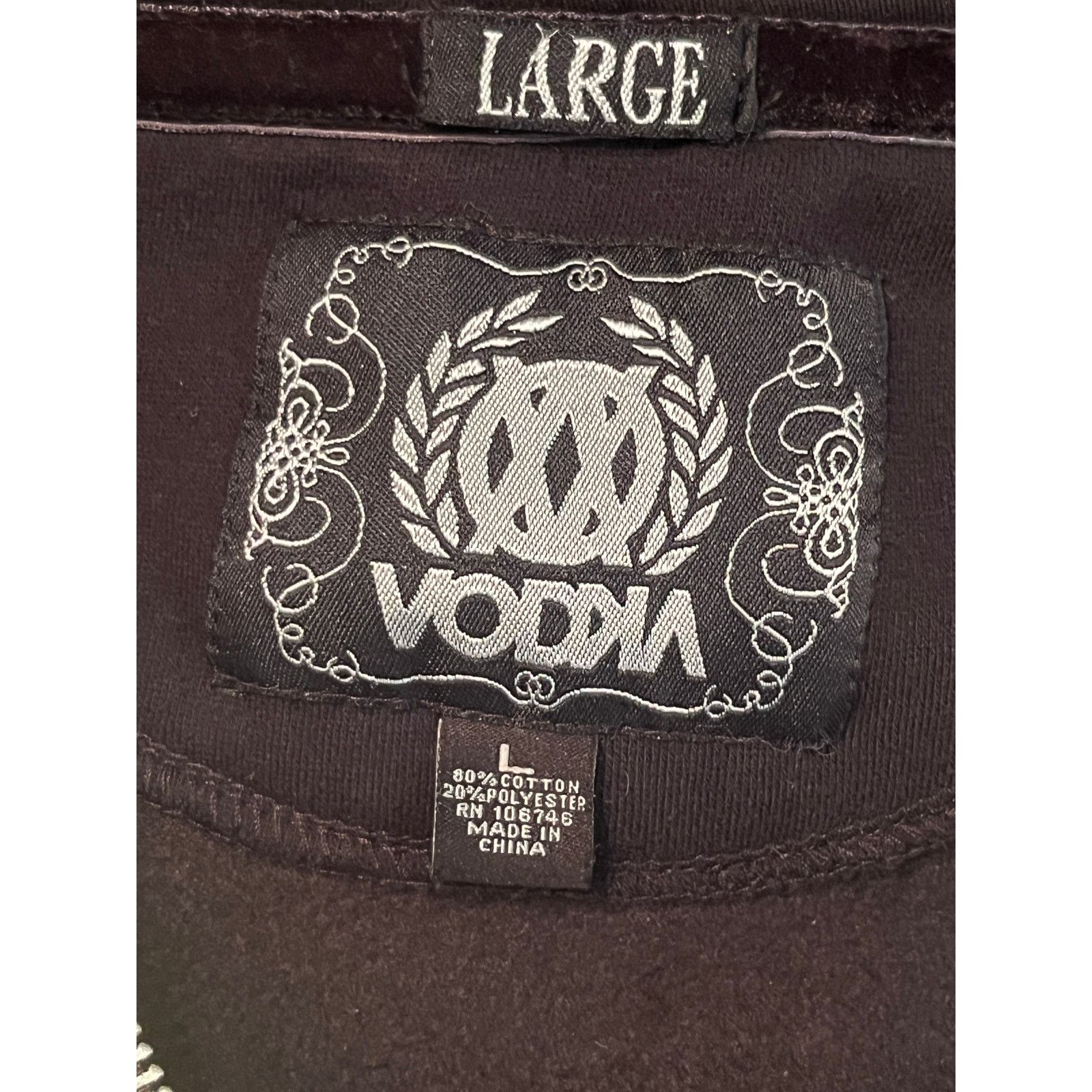 Other Vodka Black Skull Print Full Zip Hoodie Size US L / EU 52-54 / 3 - 7 Thumbnail