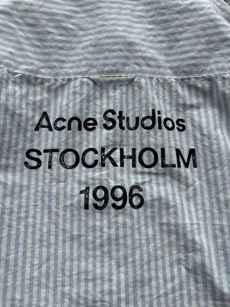 Acne Studios Acne Studios size 30 Blue and white striped short-sleeve sh Size 4XL / US 24-26 - 6 Thumbnail