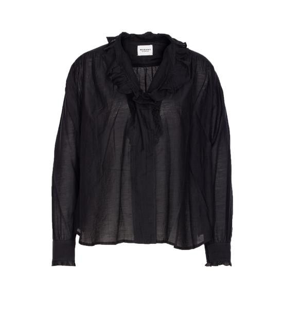 Isabel Marant Etoile ISABEL MARANT ETOILE Women Shirts HT0001FC B3J04E01BK Black Size M / US 6-8 / IT 42-44 - 1 Thumbnail