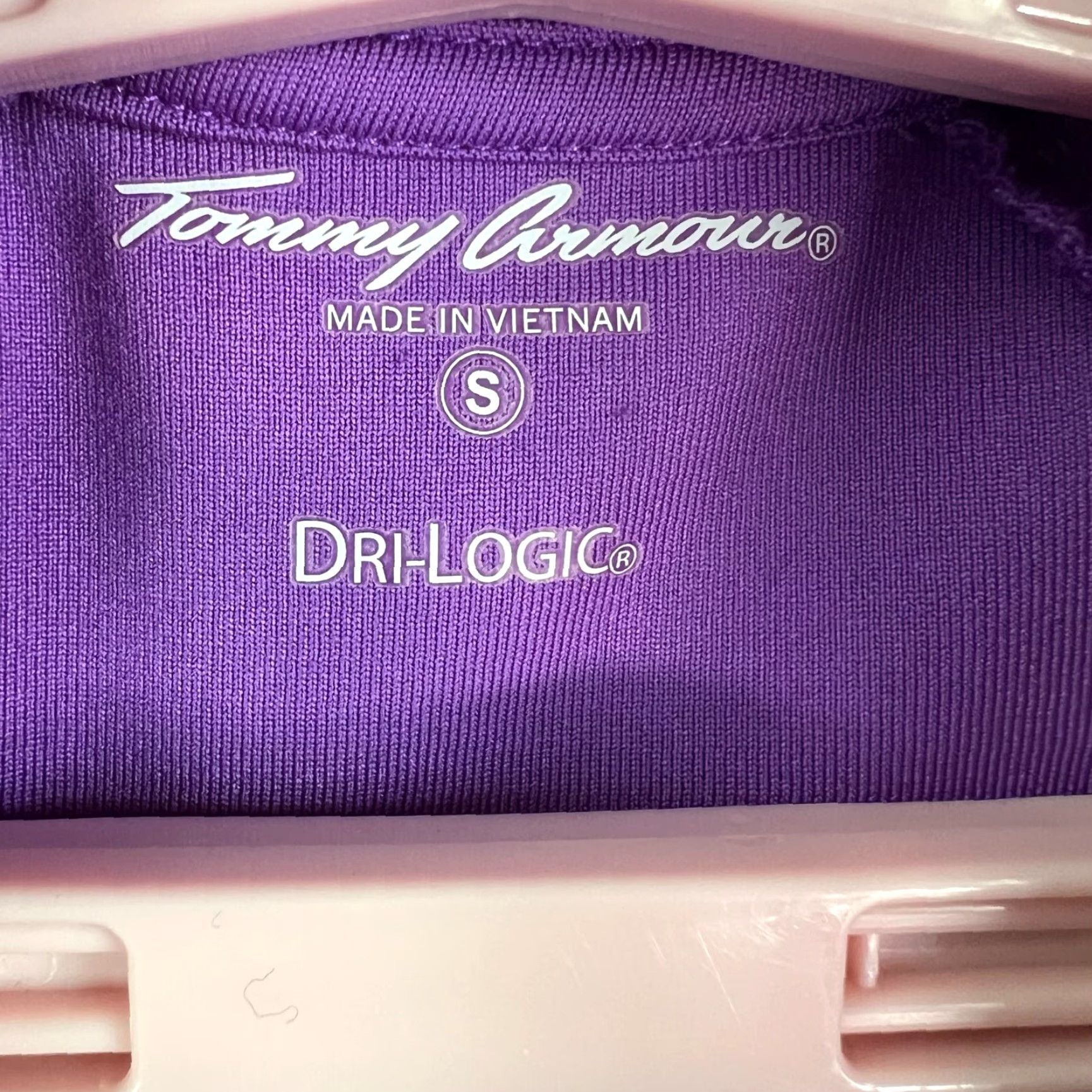 Vintage Tommy Armour Polo Shirt Striped Golf Purple Womens Size S Short Sleeve Pullover Collared Breathable Dri-Logic Moisture Wicking Size S / US 4 / IT 40 - 4 Thumbnail