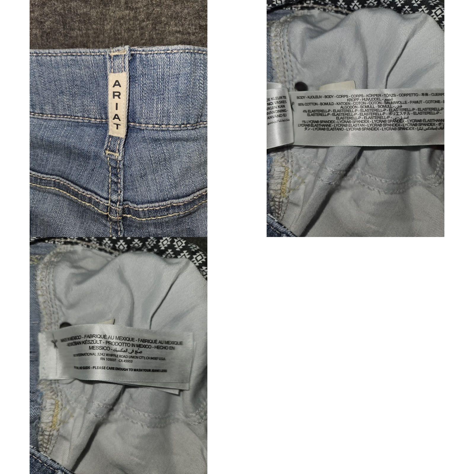 Ariat Ariat Real Regina Bootcut Jeans Women's 24W High Rise Blue Frayed Western Jeans 32in inseam Plus Womens Size 42" / US 20 - 9 Thumbnail