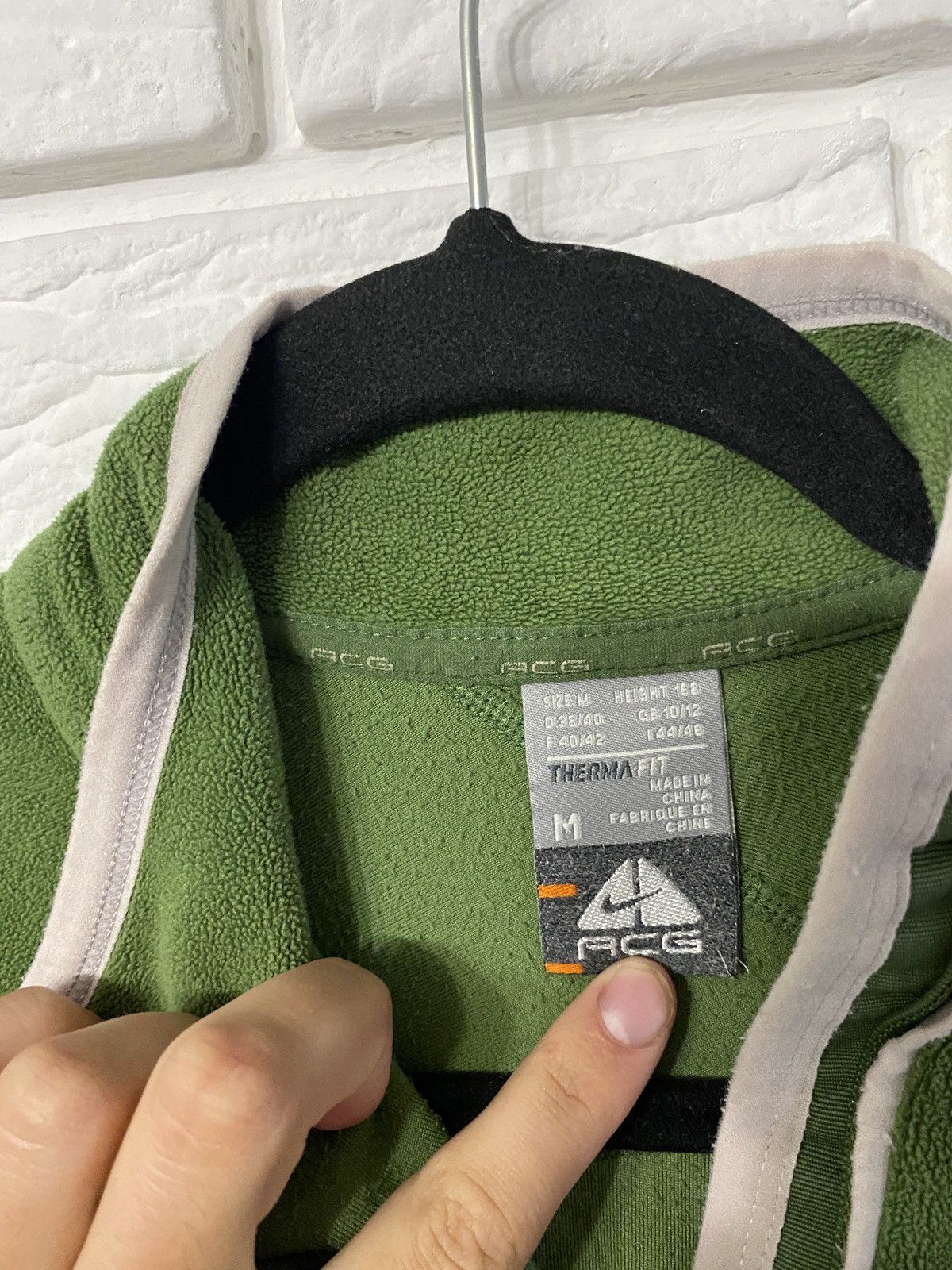 Nike ACG × Vintage Vintage Nike ACG fleece jacket green M logo Size M / US 6-8 / IT 42-44 - 5 Thumbnail