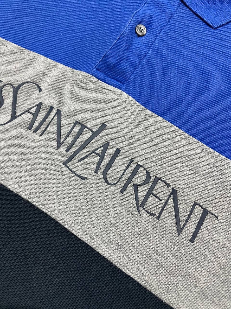 Yves Saint Laurent Vintage Yves Saint Laurent Polo Shirt Big Logo YSL Size US XL / EU 56 / 4 - 6 Thumbnail