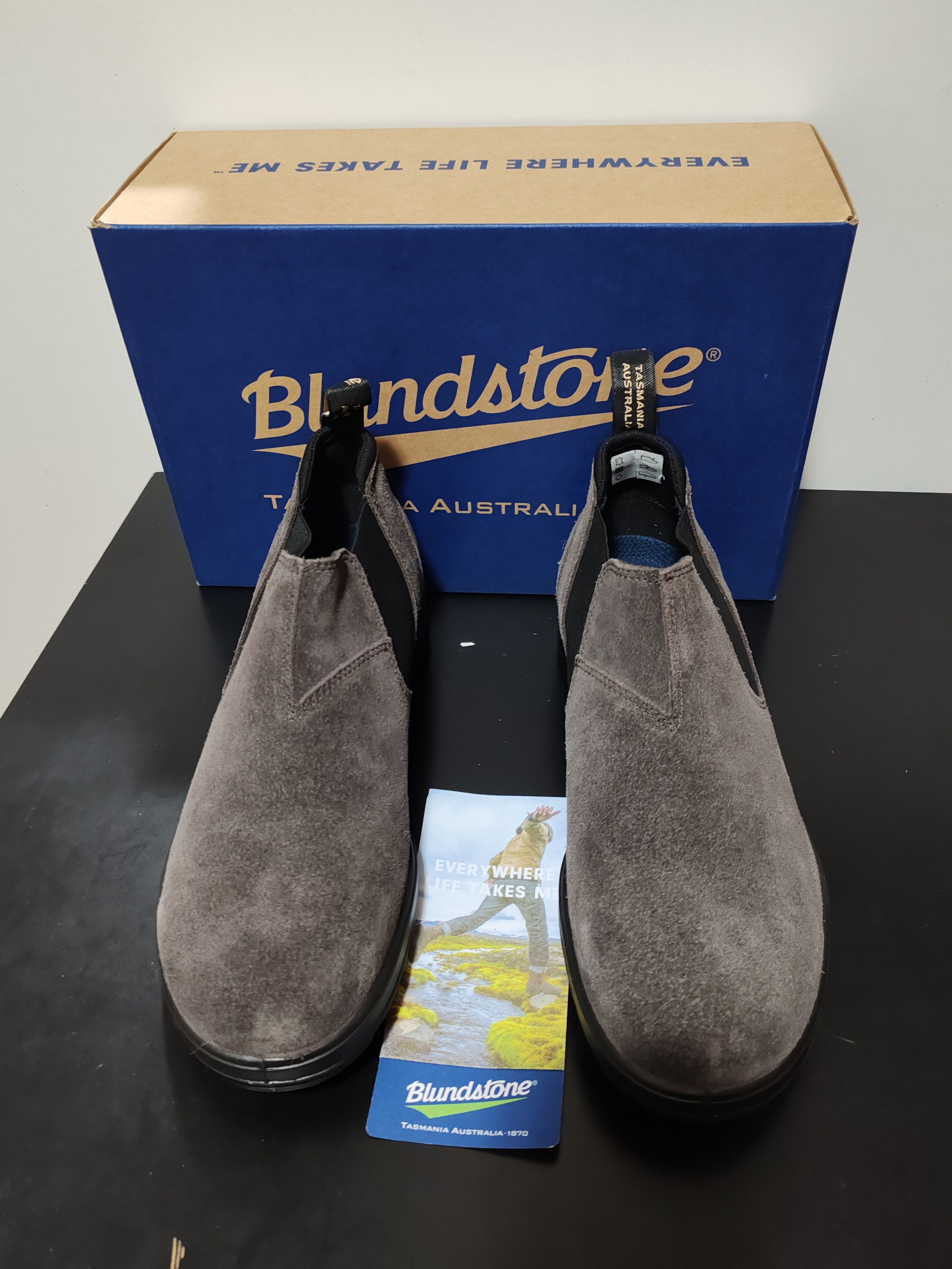 Blundstone Bottines Blundstones Chelsea - Daim Ciré Gris Acier Size US 9.5 / EU 42-43 - 7 Thumbnail