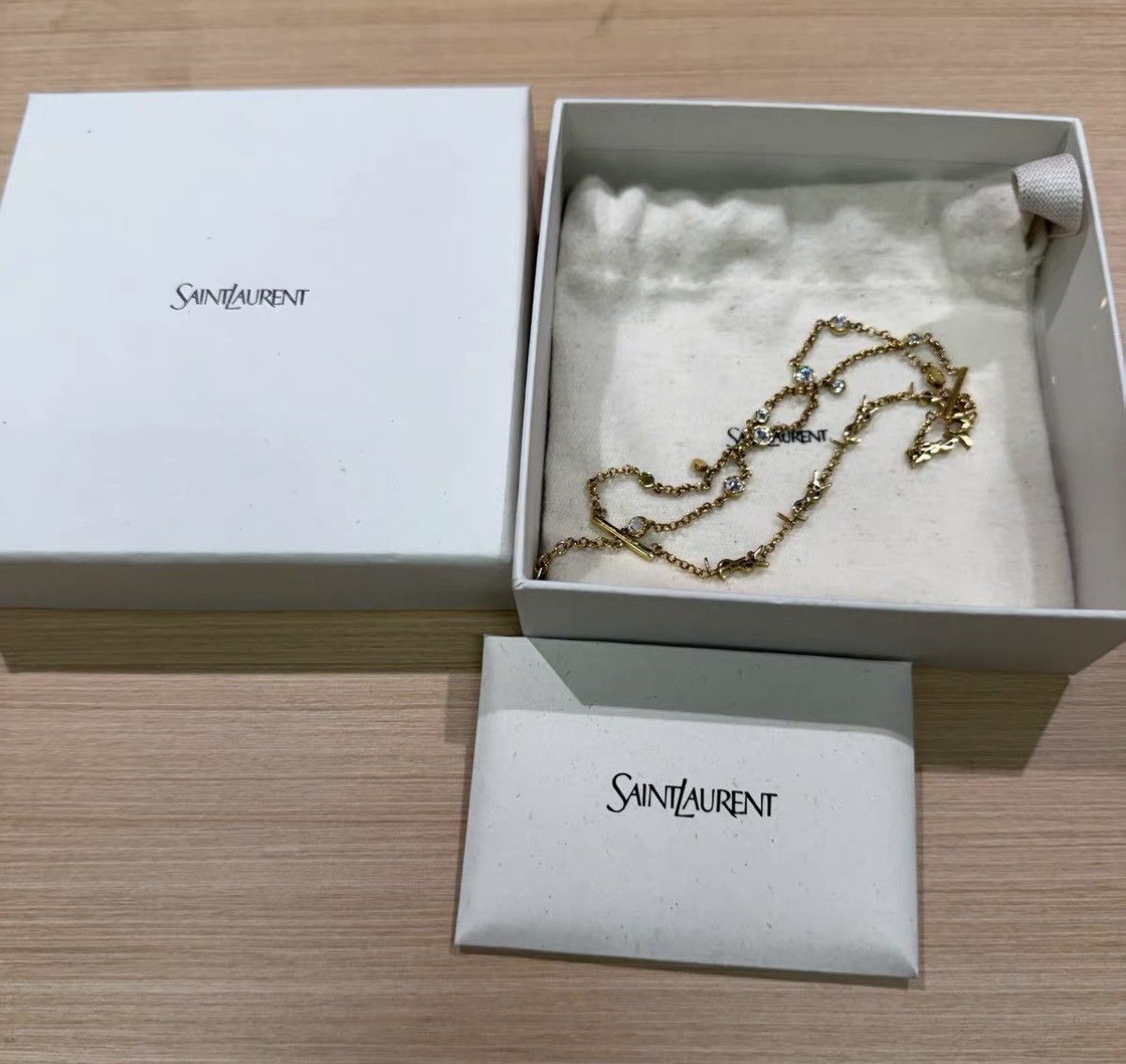 Yves Saint Laurent Saint Laurent Cassandre Multi-chain Gold-plated Bracelet J42 Size ONE SIZE - 6 Thumbnail