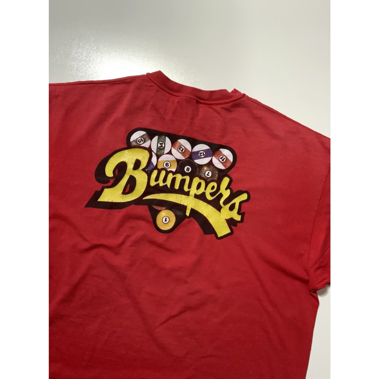 Hanes VINTAGE Bumpers Bumper Pool Cue Sport Red 8 Ball 2 Sided Graphic T-Shirt Sz. 2XL Mens Red Sports 8 Ball Shirt Size US XXL / EU 58 / 5 - 5 Thumbnail