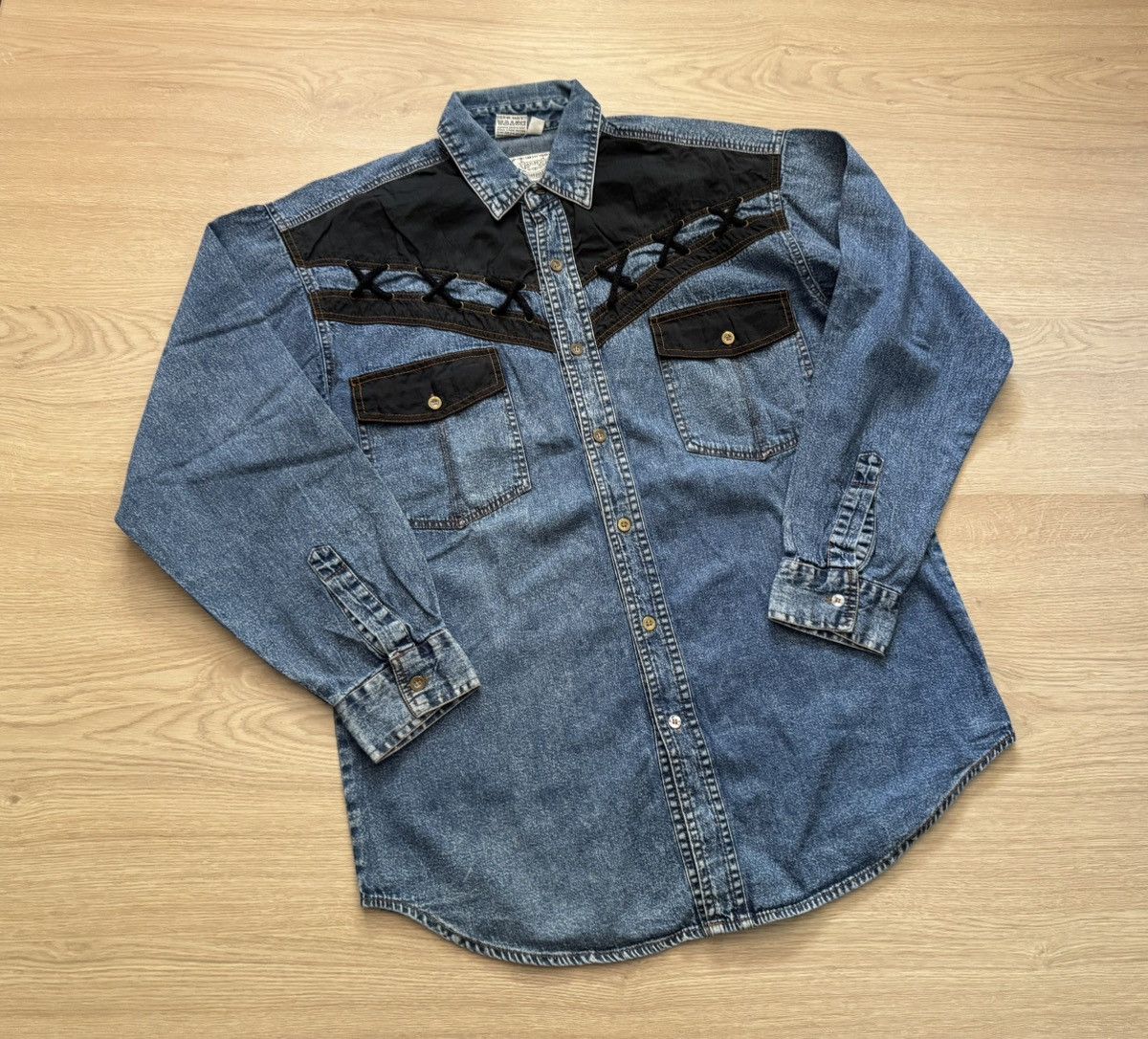 Cowboy Equipment Vintage 90’s Cowboy Western Jeans Baggy Shirt Size US XL / EU 56 / 4 - 1 Thumbnail