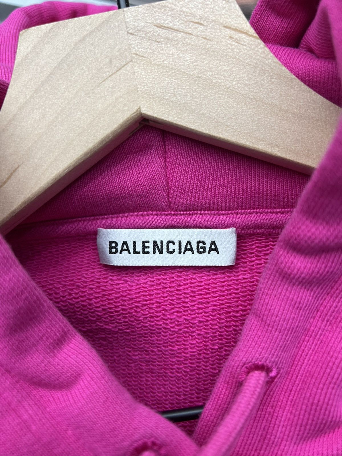 Balenciaga Balenciaga Pink Small Logo Hoodie Size US M / EU 48-50 / 2 - 7 Thumbnail