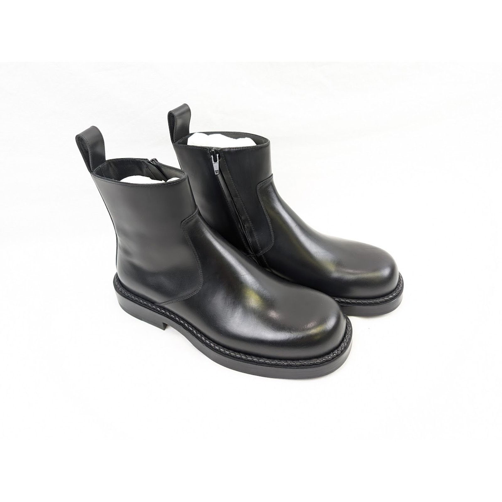 Bottega Veneta o1rshd1 Calf Classic Strut Ankle Boots in Black Size US 8 / EU 41 - 12 Thumbnail