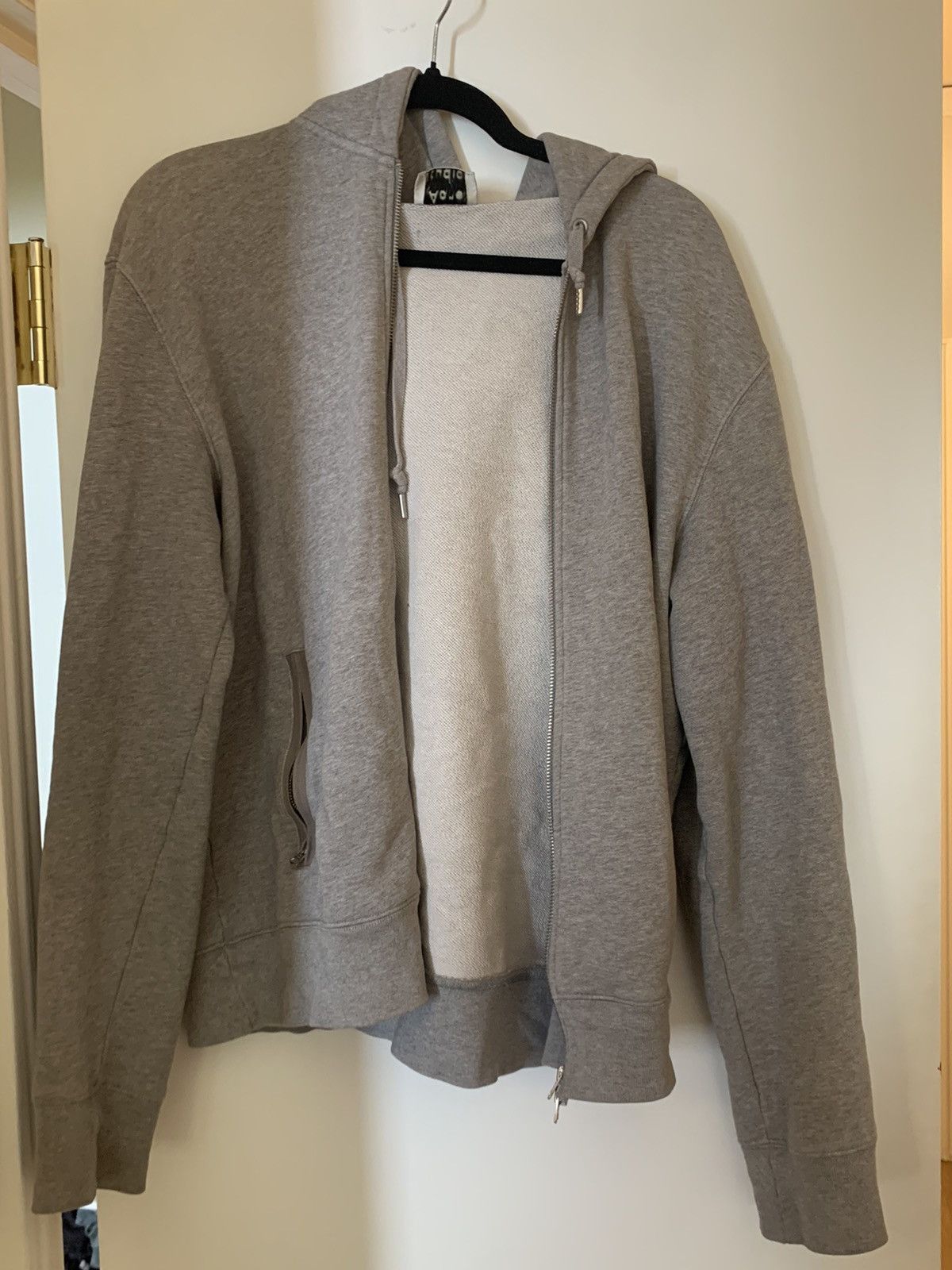 image of Acne Studios Grey Zip Up Aw15, Men's (Size Medium)