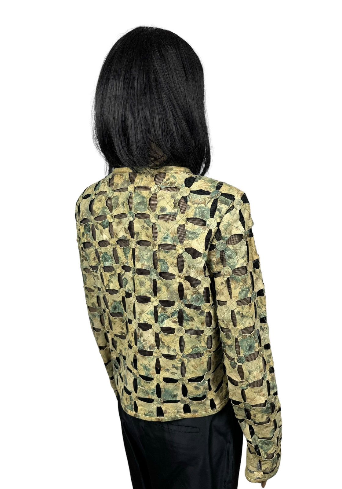Designer × Genuine Leather Morgana Exclusive Genuine Leather Perforated Jacket size M Size M / US 6-8 / IT 42-44 - 12 Thumbnail