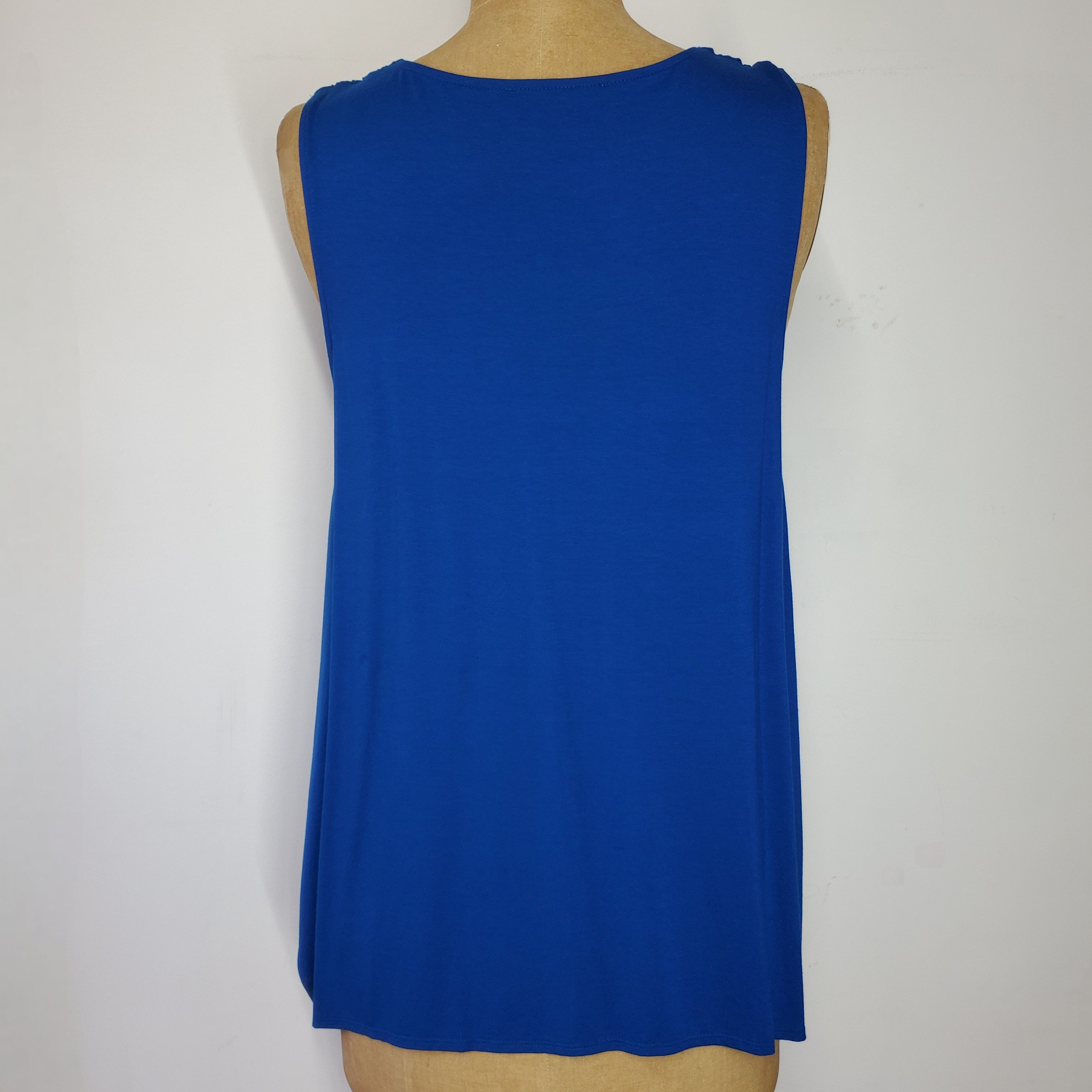 Kenneth Cole Kenneth Cole Size M Cami Tank Top Blouse Strap Detail Blue Size M / US 6-8 / IT 42-44 - 3 Thumbnail