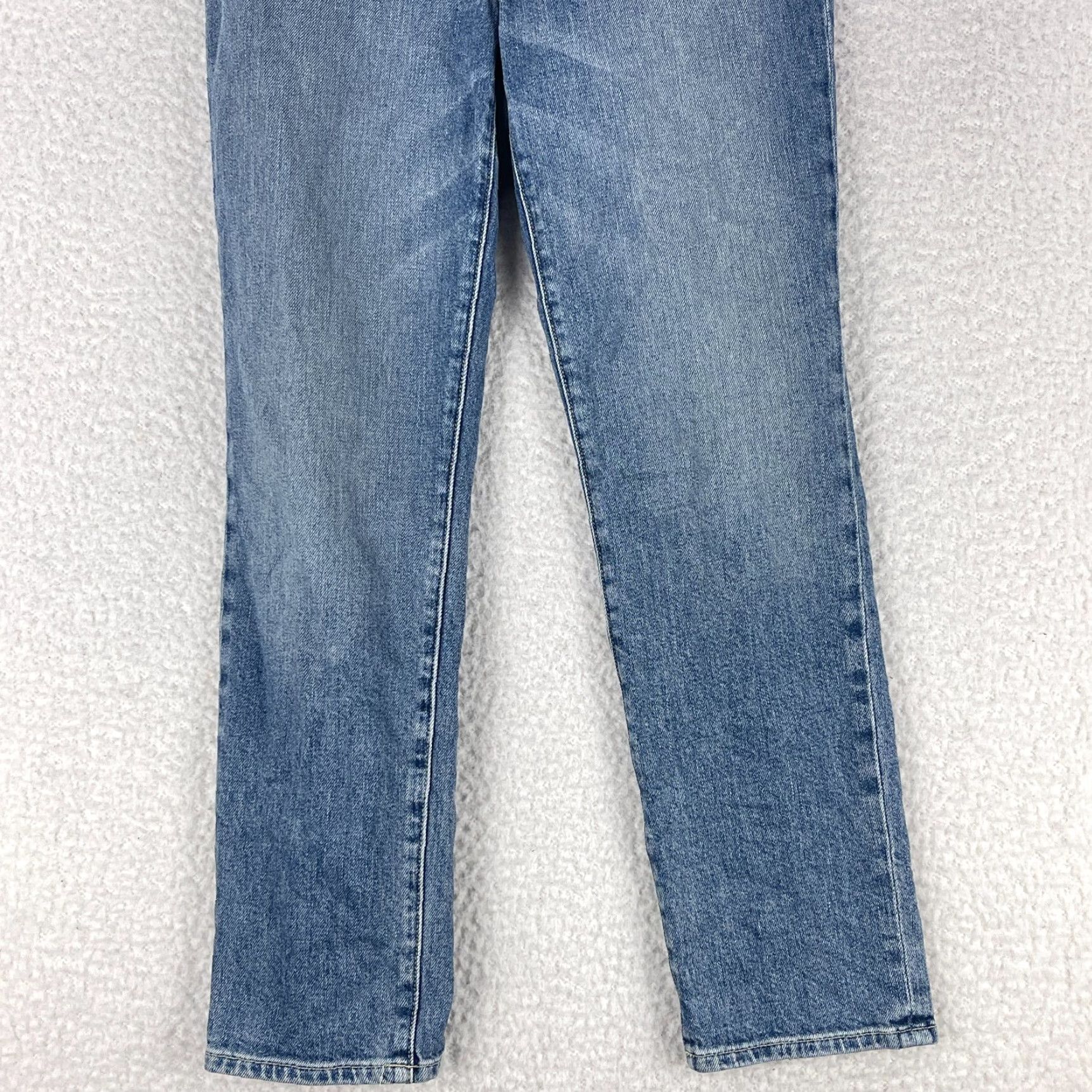 Vintage Current/Elliott Jeans Womens Size 24 Blue Denim Straight Leg Mid-Rise Casual Jeans Size 42" / US 20 - 3 Thumbnail