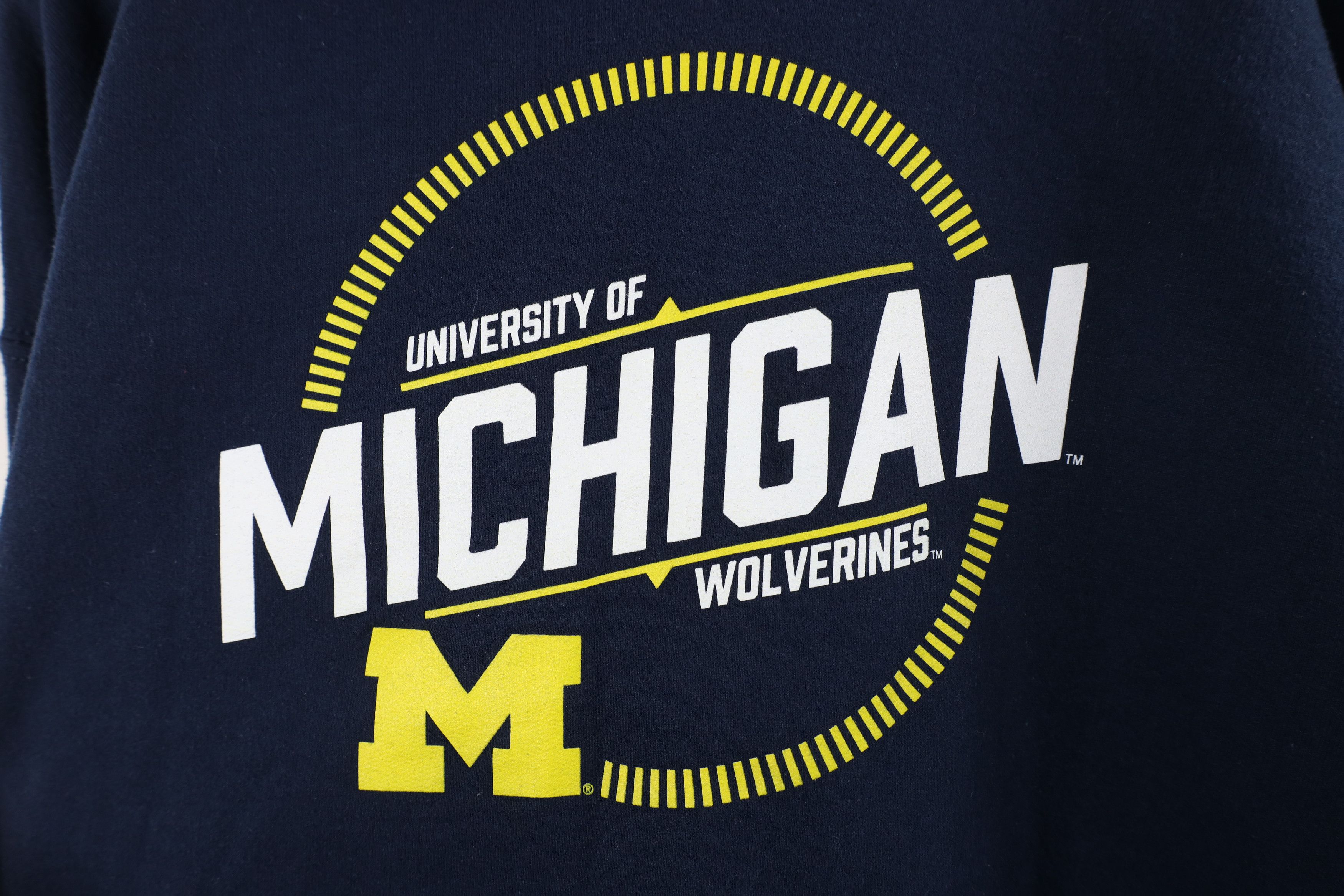 Vintage Vintage Spell University of Michigan Football Hoodie Blue Size US XL / EU 56 / 4 - 4 Thumbnail