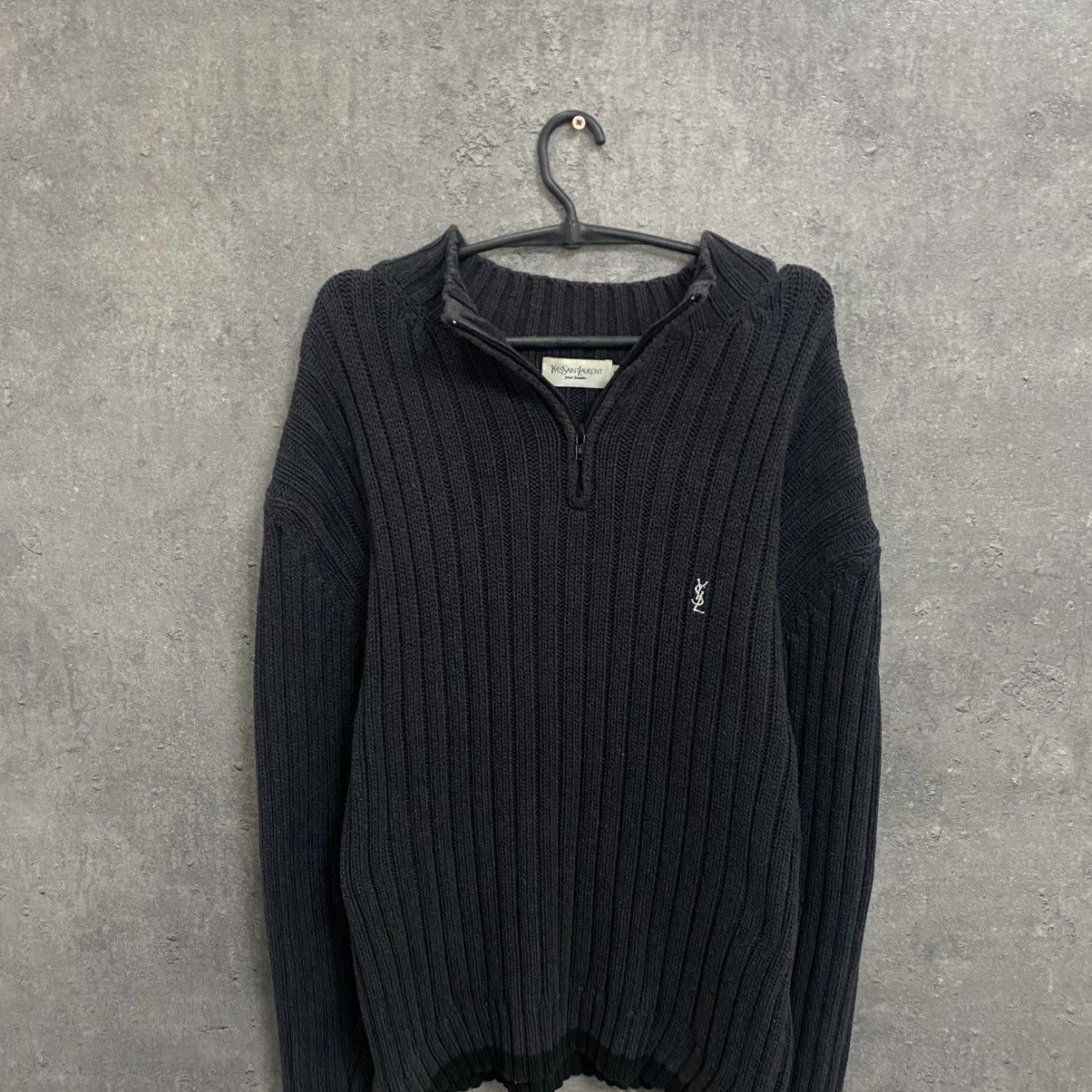 Yves Saint Laurent Vintage YSL Yves Saint Laurent Zip Sweater Knit 1/4 Size US XL / EU 56 / 4 - 4 Thumbnail