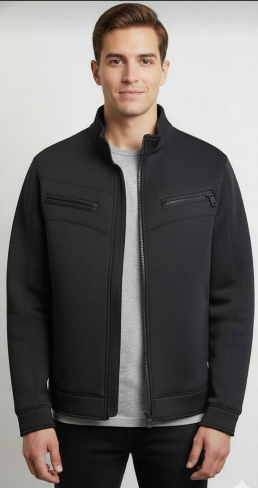 Howe Howe Men's Case Study Moto Style Black Jacket Size Small Size US S / EU 44-46 / 1 - 1 Thumbnail