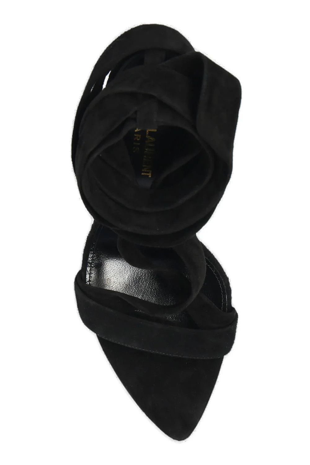 Saint Laurent Paris o1bcso1str1024 Deva Sandals in Black Size US 7 / IT 37 - 4 Thumbnail