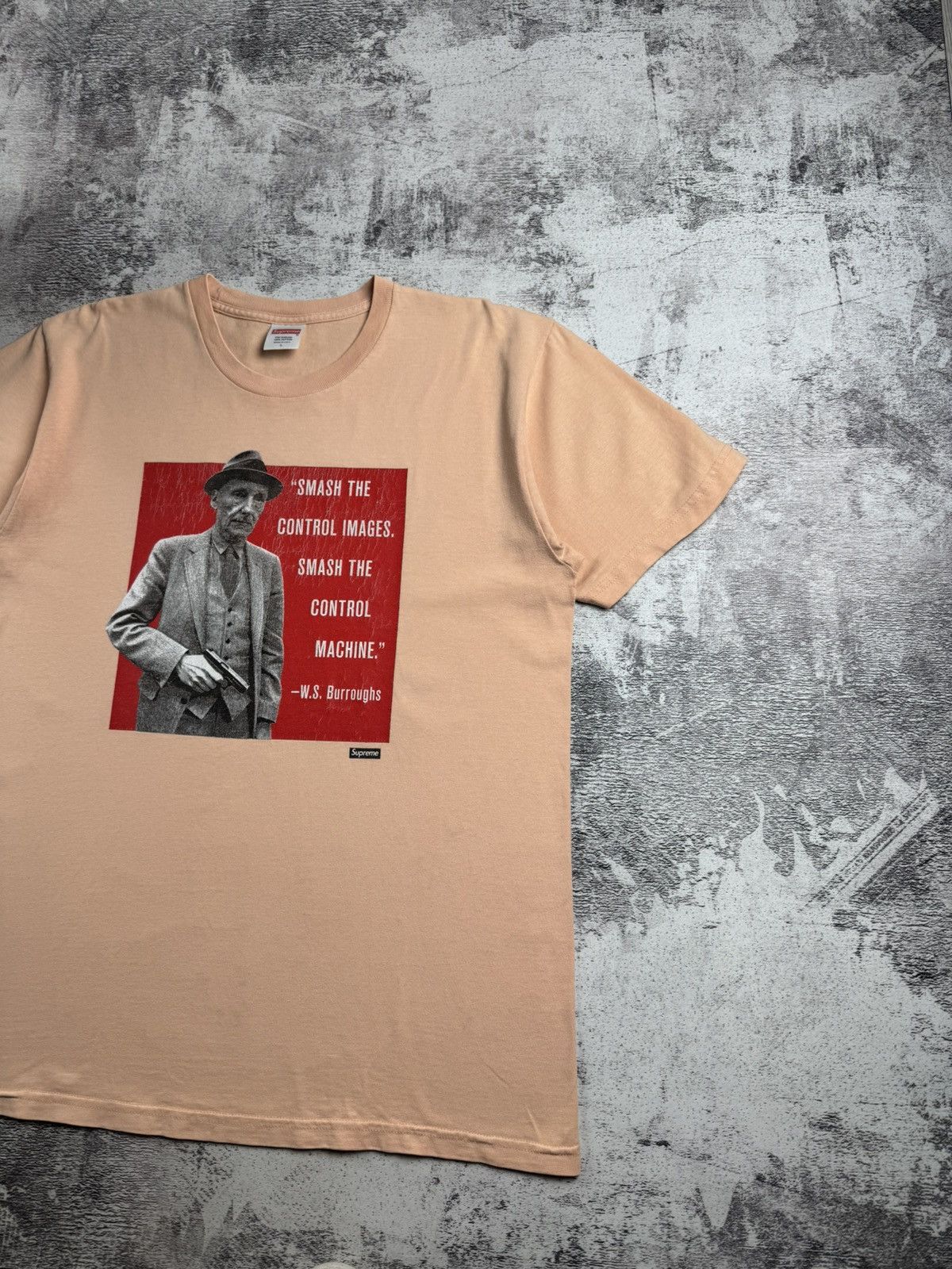 Supreme Supreme William S. Burroughs SS16 Skate 2016 Beige Hip Hop Relaxed T Shirt Tee Size US L / EU 52-54 / 3 - 3 Thumbnail
