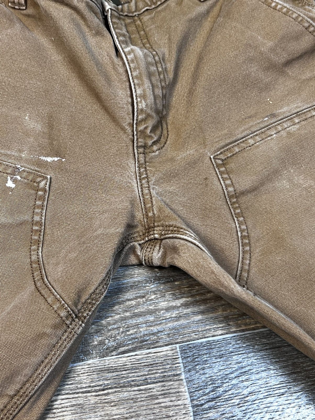 Carhartt × Vintage Vintage Carhartt Double Knee Straight Fit Brown Cargo Pants Size US 32 / EU 48 - 8 Thumbnail