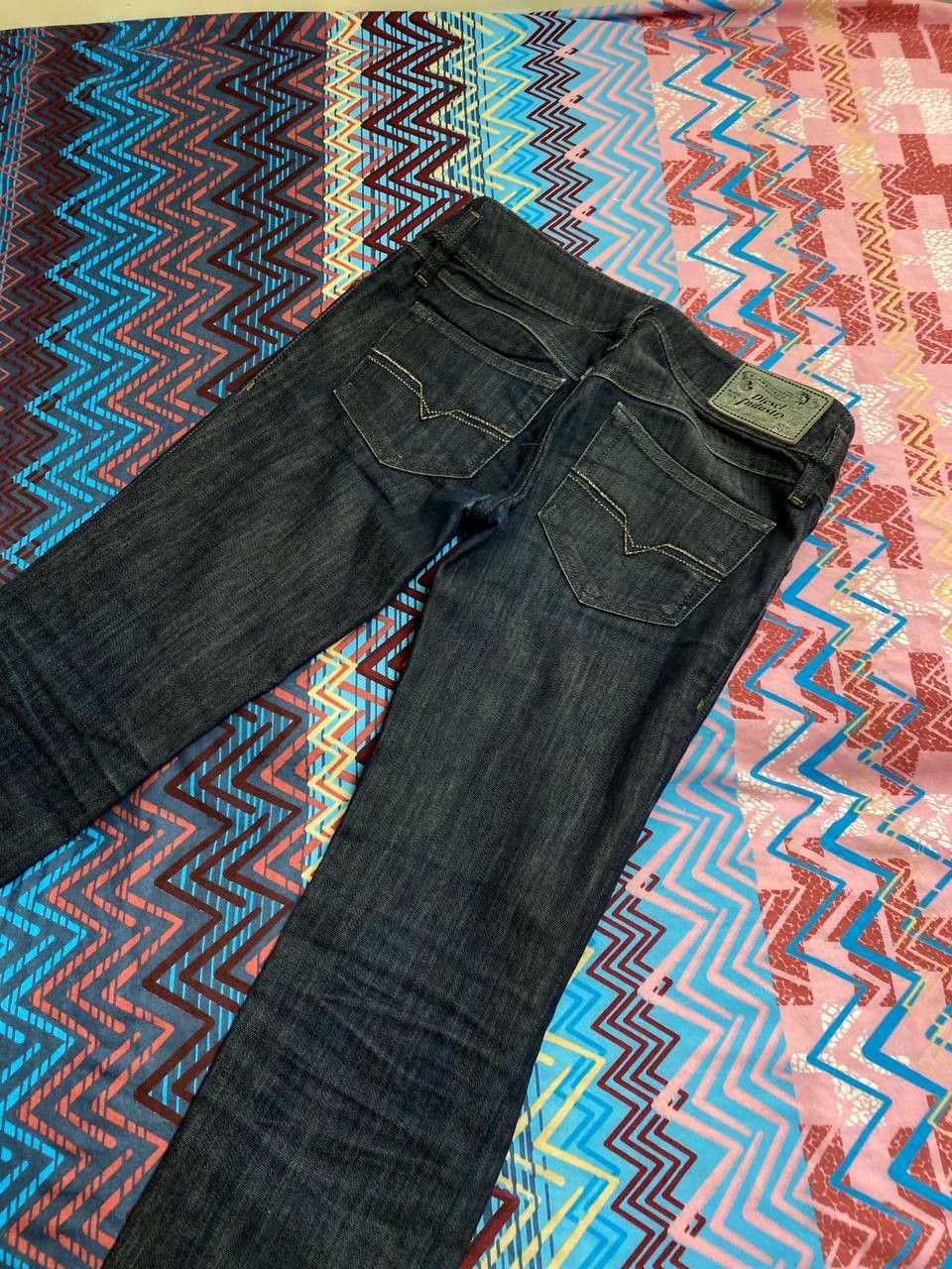 Diesel × Vintage Diesel Vintage Y2K Washed Dirty Low Rise Baggy Jeans Size 26" / US 2 / IT 38 - 13 Thumbnail