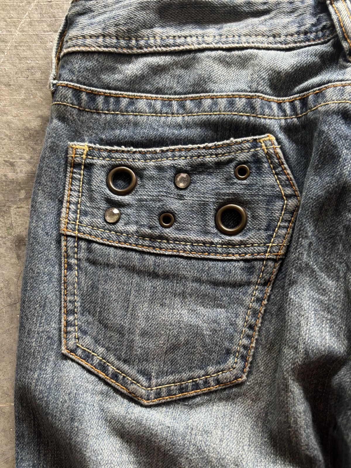 Hysteric Glamour sick flared daily topics japanese jeans punk grunge holes Size 29" - 14 Thumbnail