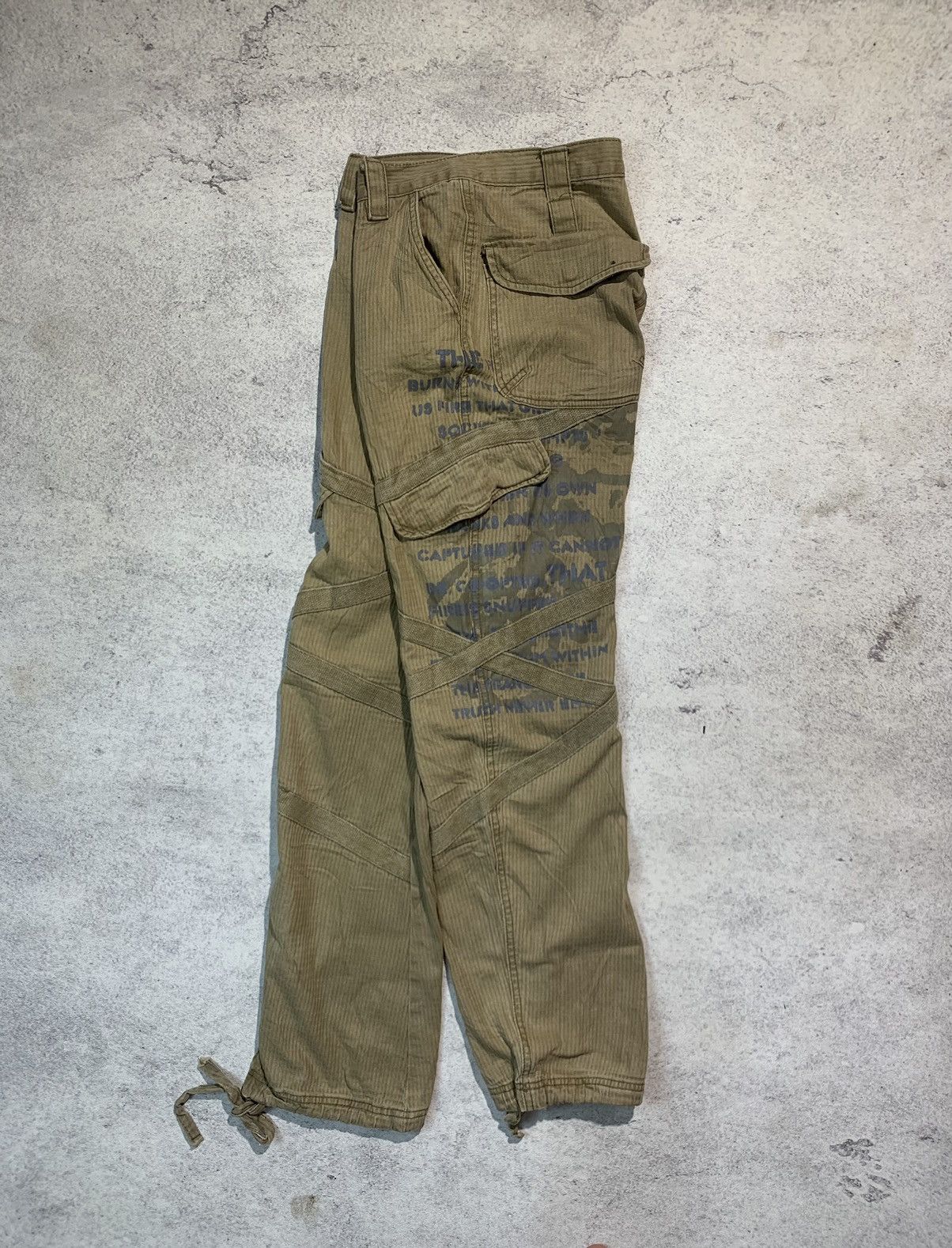 If Six Was Nine × PPFM × Tornado Mart Xunglong poem panelled hidden cargo pants Size US 32 / EU 48 - 2 Thumbnail